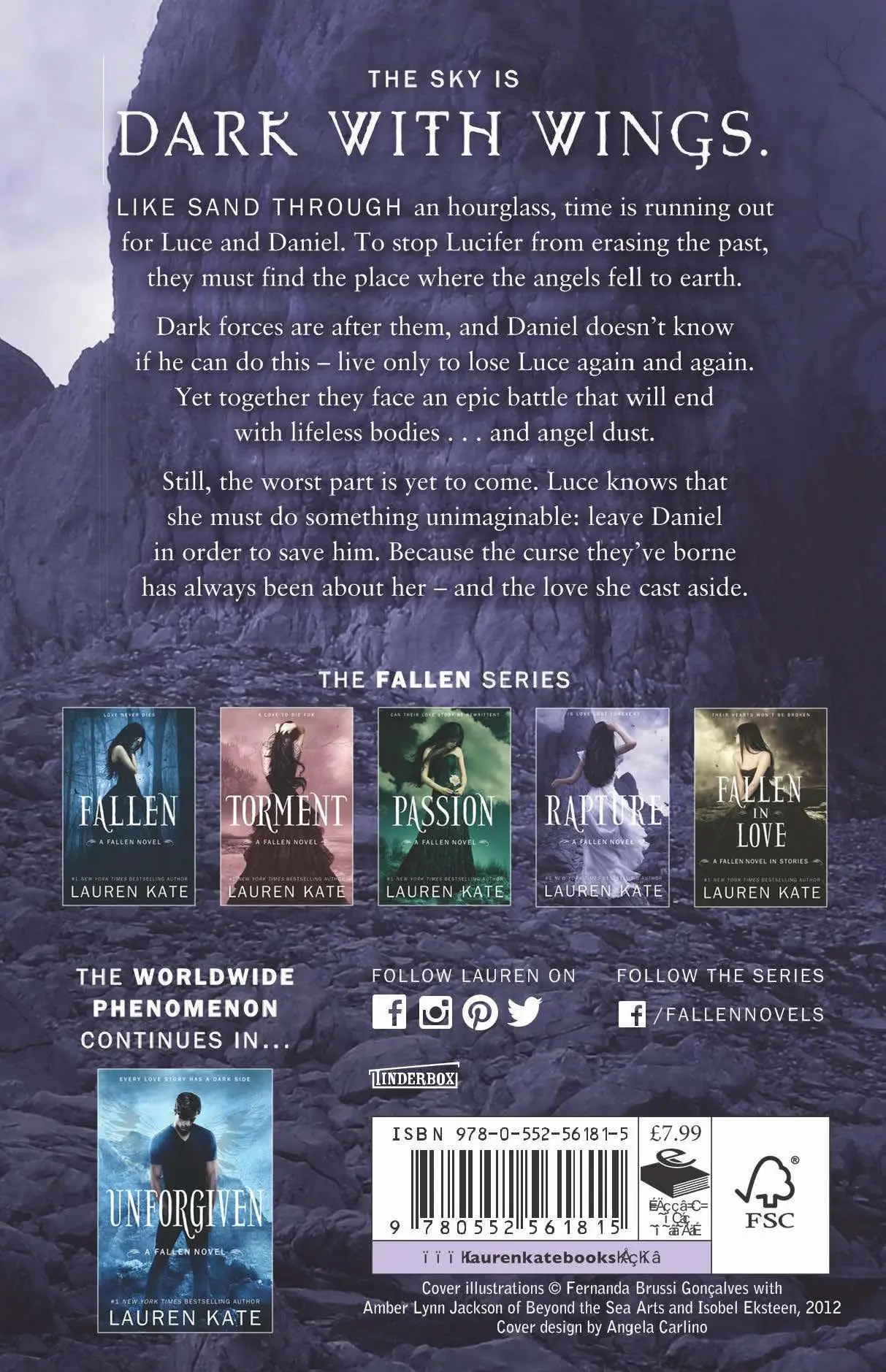 Rückseite: 9780552561815 | Rapture | Lauren Kate | Taschenbuch | Fallen | 448 S. | Englisch