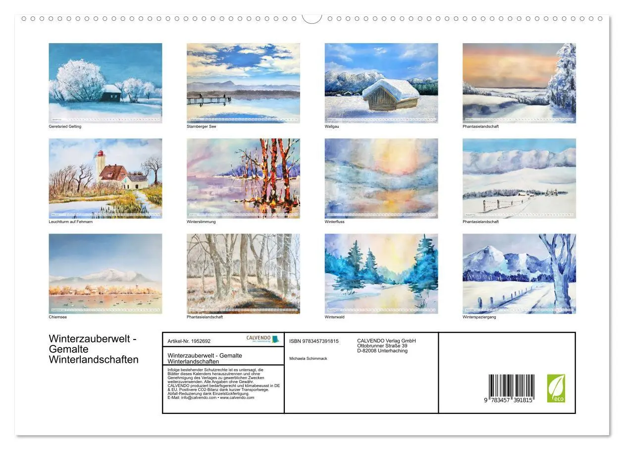 Bild: 9783457391815 | Winterzauberwelt - Gemalte Winterlandschaften (hochwertiger Premium...