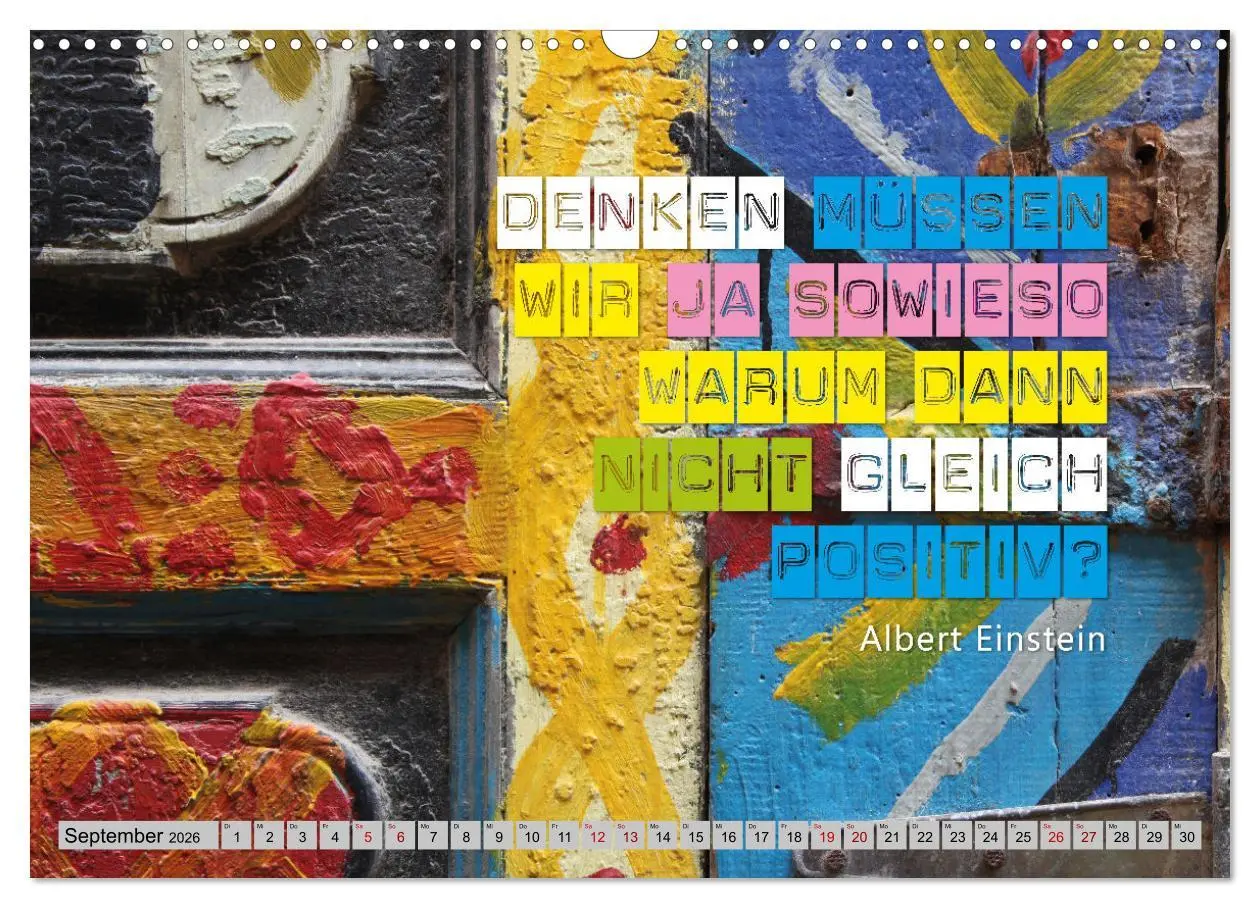 Bild: 9783457531815 | Optimisten leben länger (Wandkalender 2026 DIN A3 quer), CALVENDO...