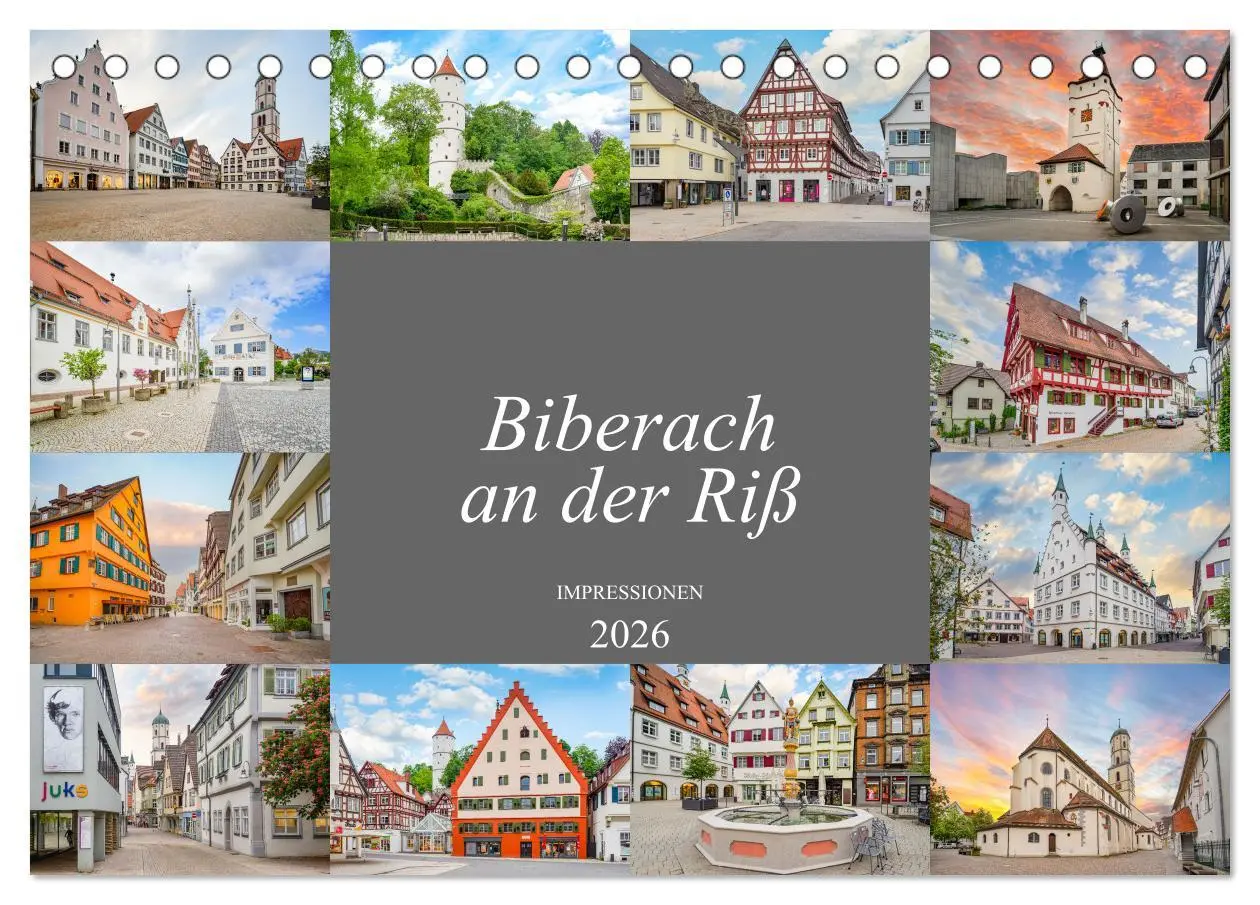 Cover: 9783457911815 | Biberach an der Riß Impressionen (Tischkalender 2026 DIN A5 quer),...