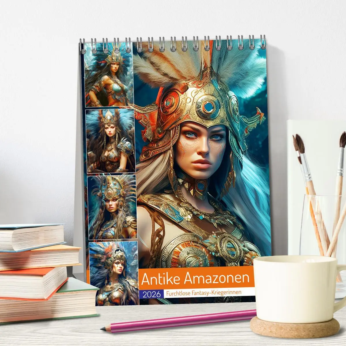 Bild: 9783516311815 | Antike Amazonen. Furchtlose Fantasy-Kriegerinnen (Tischkalender...