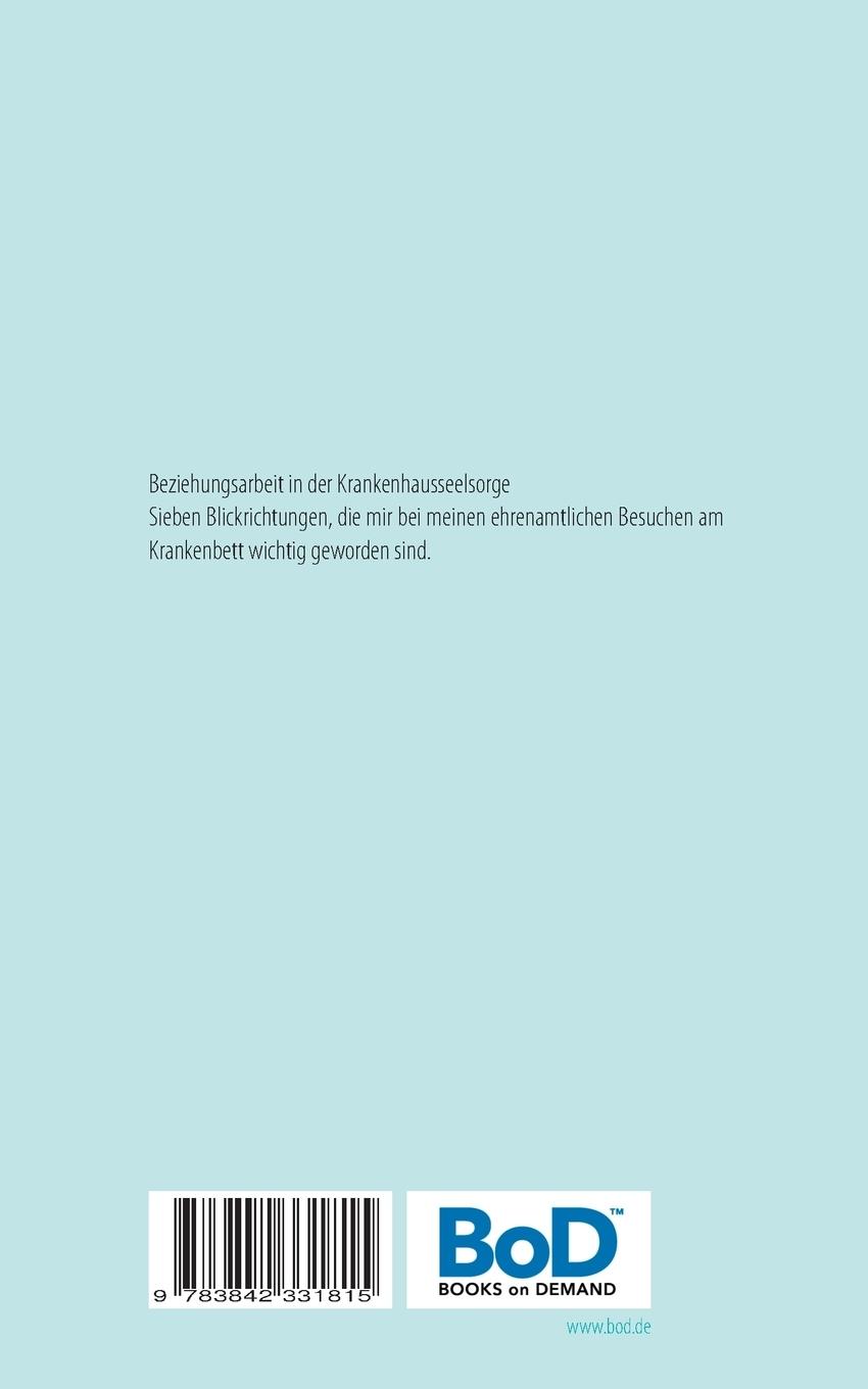 Rückseite: 9783842331815 | Seelsorge im Blick | Mein Versuch in Beziehung zu bleiben | Anschütz