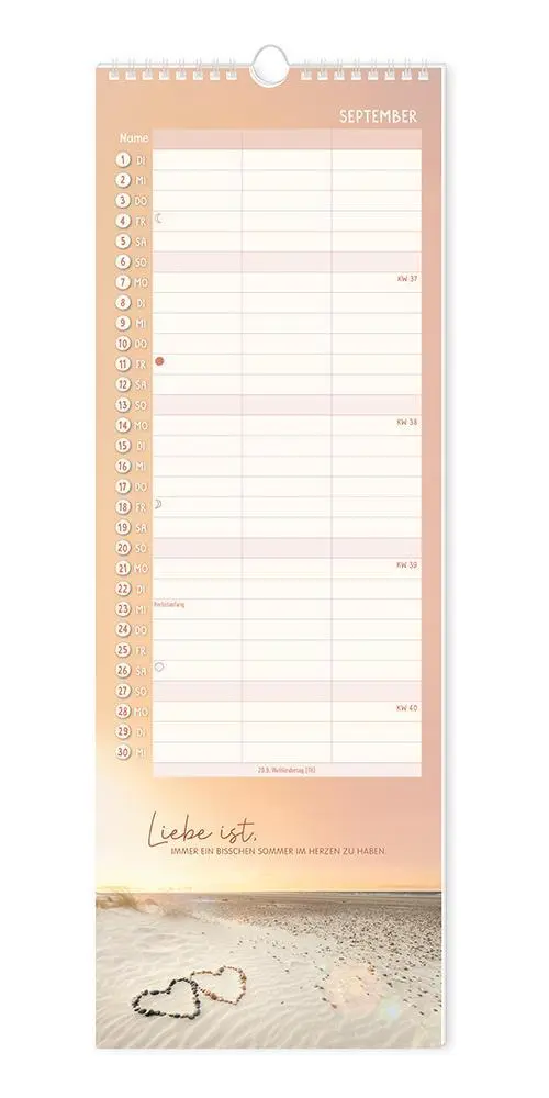Bild: 9783986361815 | Paarplaner 2026 Seite an Seite | Paarplaner | Original | Kalender