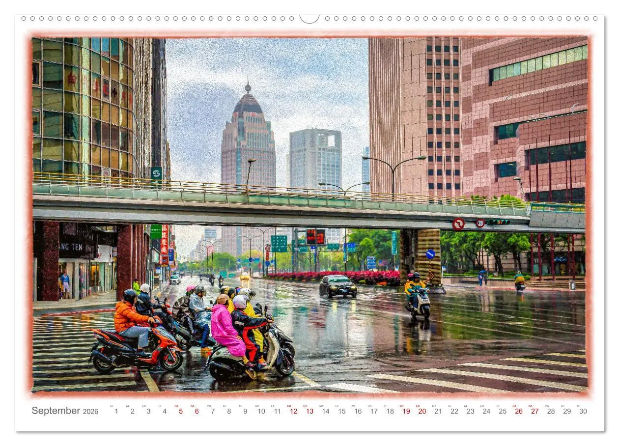 Bild: 9783457381915 | Taipeh, Hauptstadt von Taiwan (hochwertiger Premium Wandkalender...