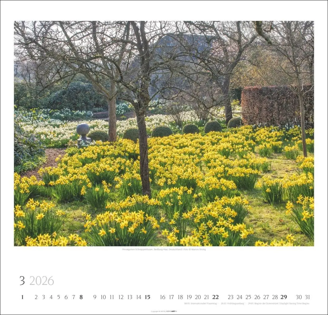 Bild: 9783839901915 | Gartenträume Kalender 2026 | Marion Nickig | Kalender | Spiralbindung
