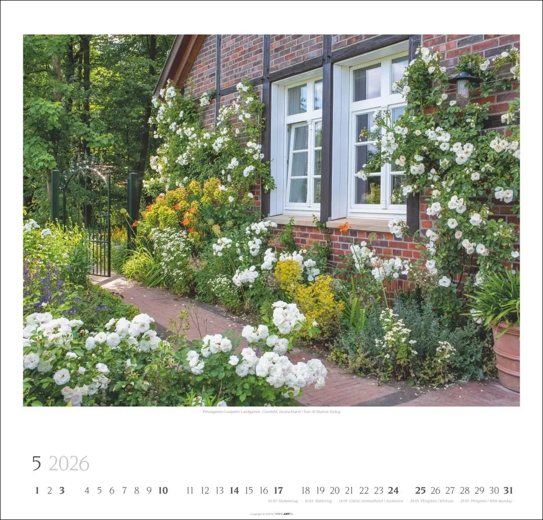 Bild: 9783839901915 | Gartenträume Kalender 2026 | Marion Nickig | Kalender | Spiralbindung
