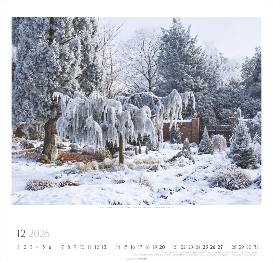 Bild: 9783839901915 | Gartenträume Kalender 2026 | Marion Nickig | Kalender | Spiralbindung