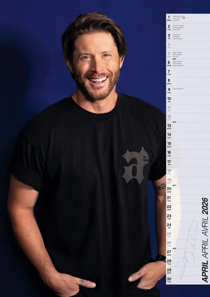 Bild: 9798893611915 | Jensen Ackles Kalender 2026 | Der Star aus Supernatural | Kalender