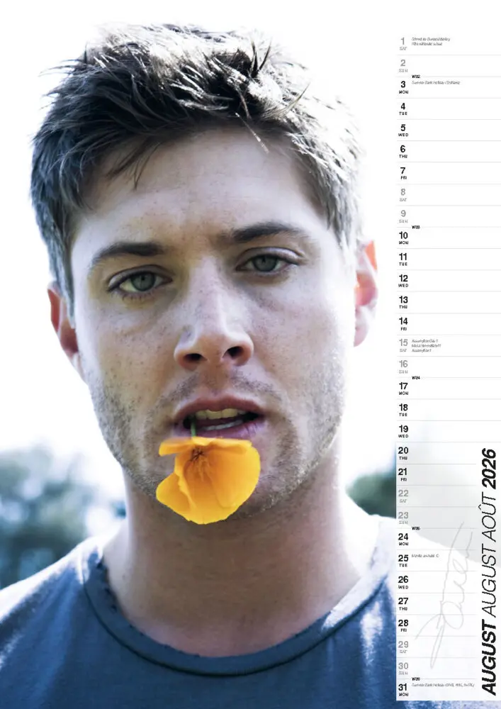 Bild: 9798893611915 | Jensen Ackles Kalender 2026 | Der Star aus Supernatural | Kalender
