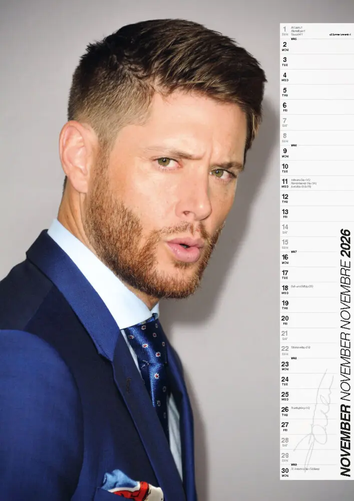 Bild: 9798893611915 | Jensen Ackles Kalender 2026 | Der Star aus Supernatural | Kalender