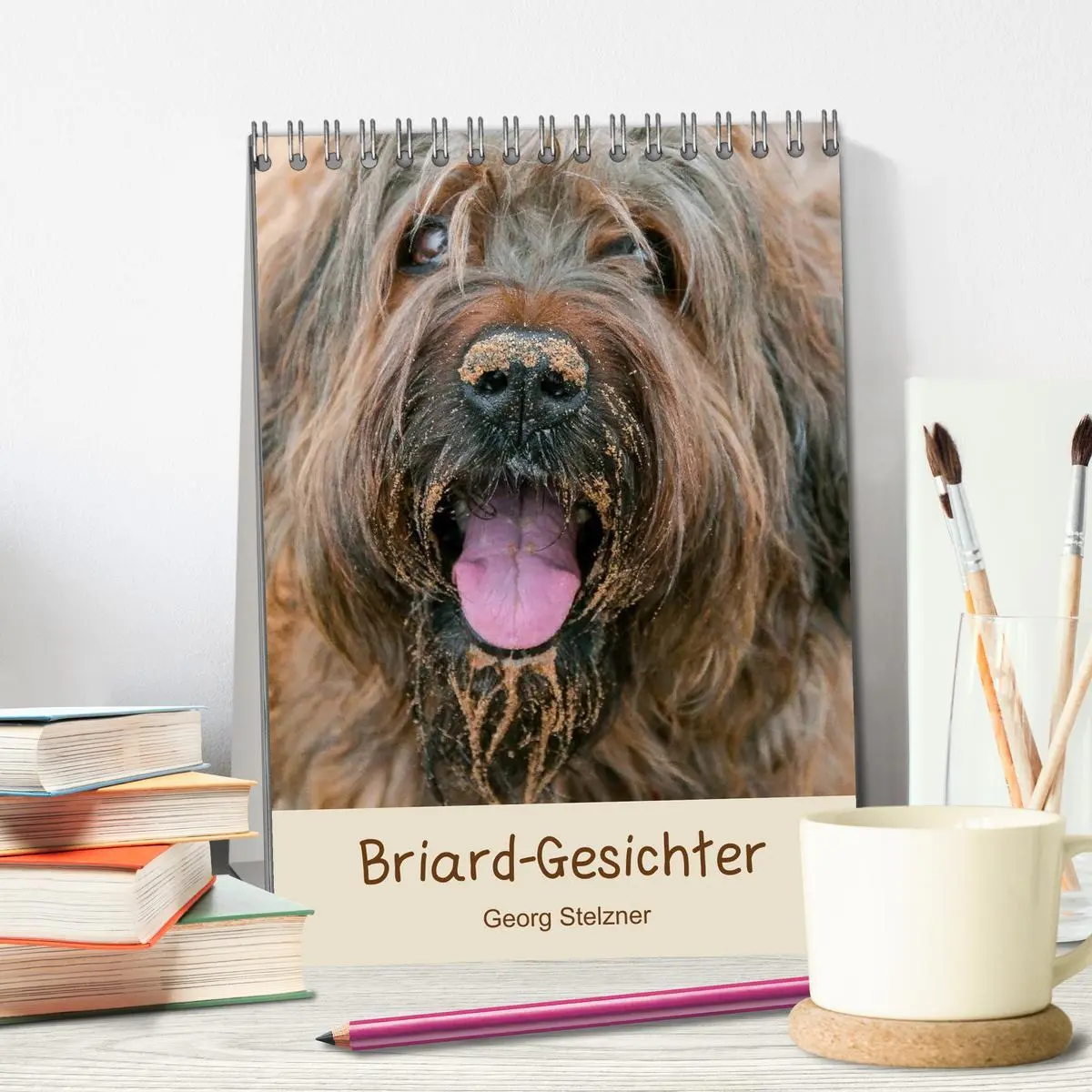 Bild: 9783516432015 | Briard-Gesichter (Tischkalender 2026 DIN A5 hoch), CALVENDO...