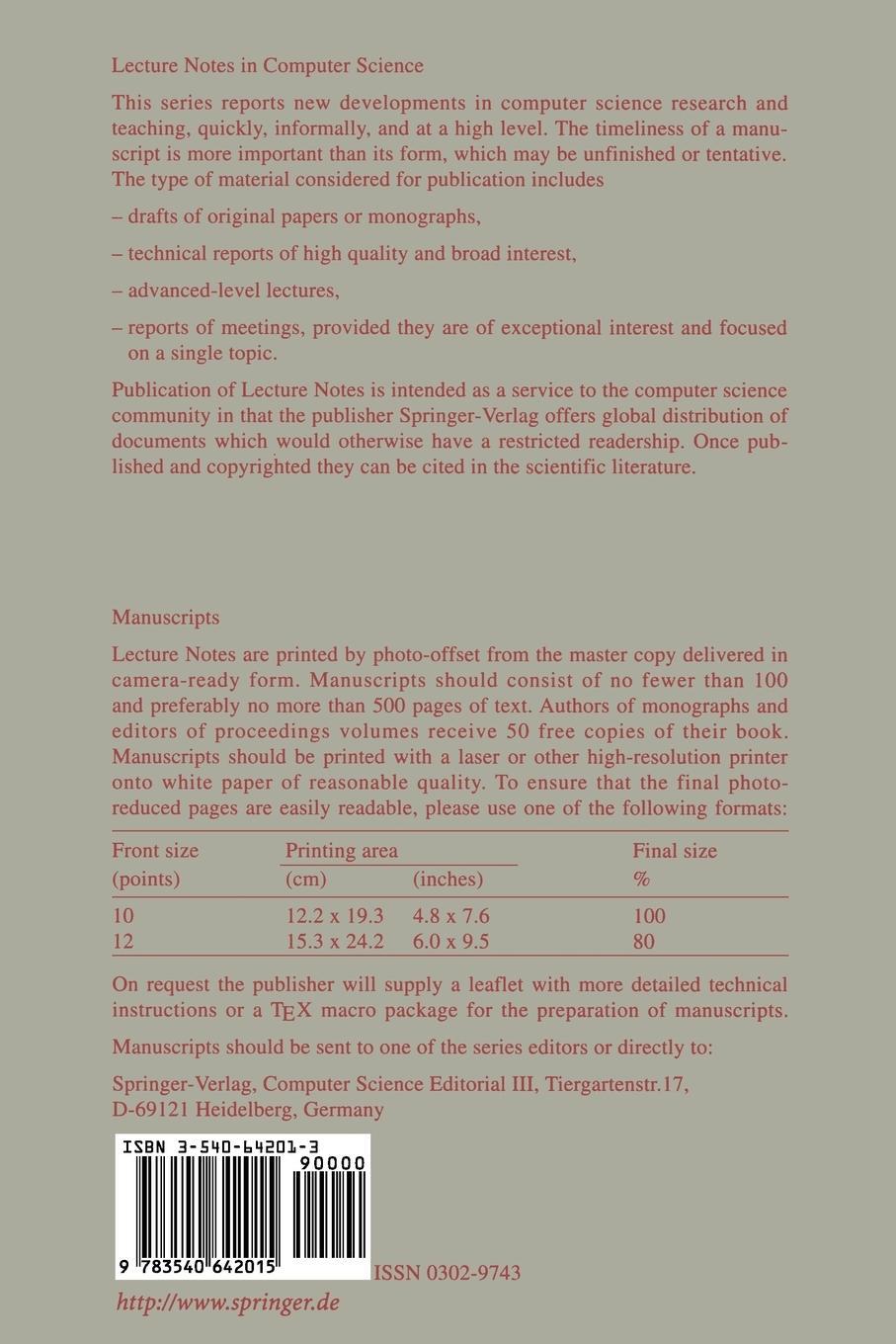 Rückseite: 9783540642015 | Lectures on Proof Verification and Approximation Algorithms | Buch