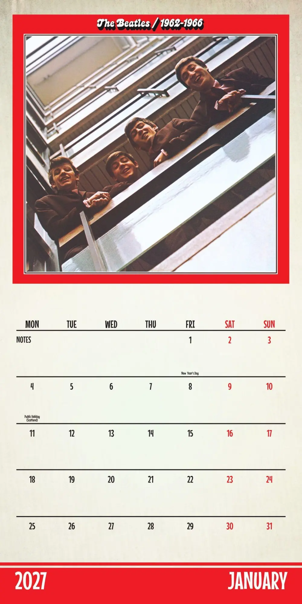 Bild: 9783803532015 | The Beatles - Die Beatles 2027 - Wandkalender | Danilo Promotion Ltd