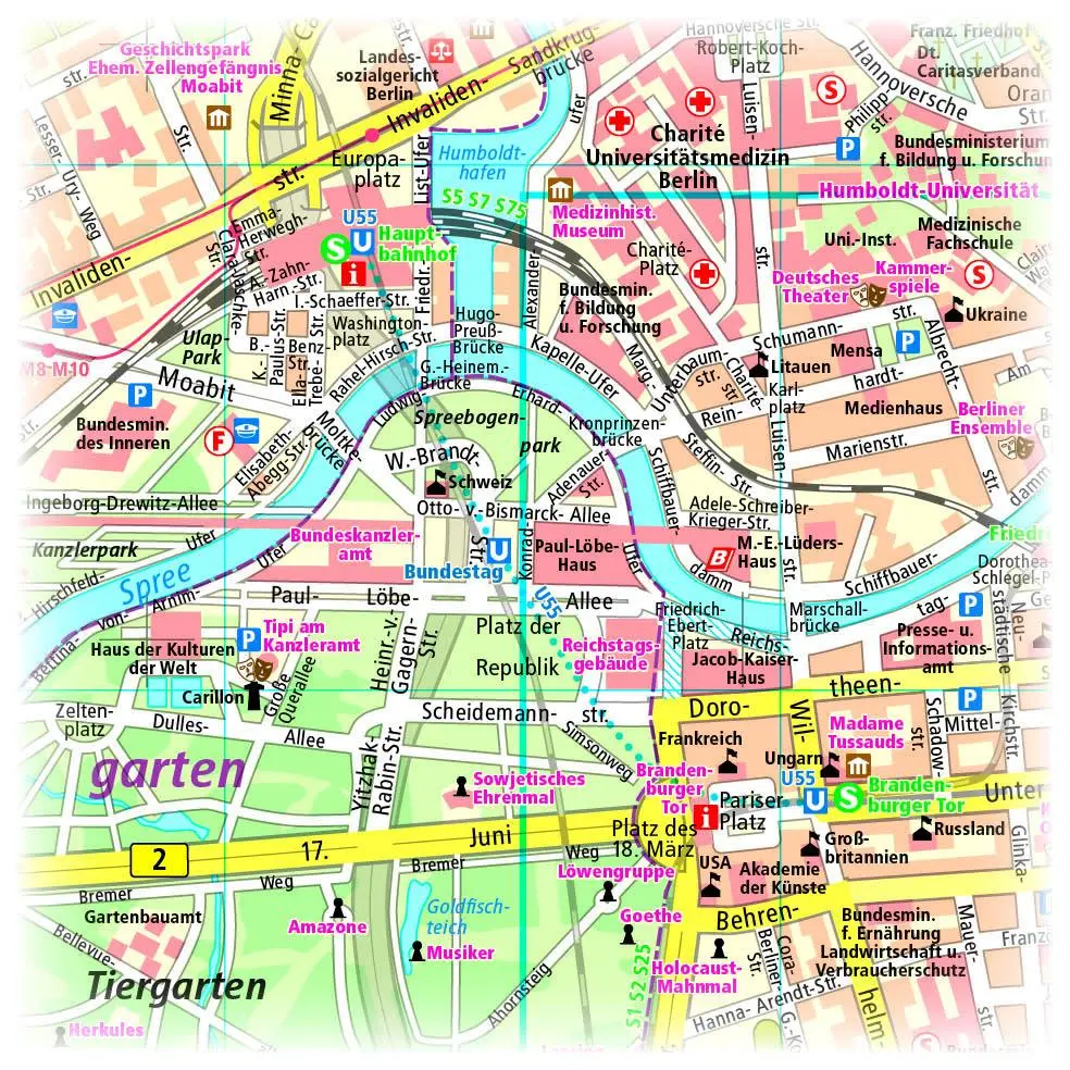 Bild: 9783961322015 | Berlin. Innenstadtplan 1:18 000 | (Land-)Karte | Deutsch | 2017