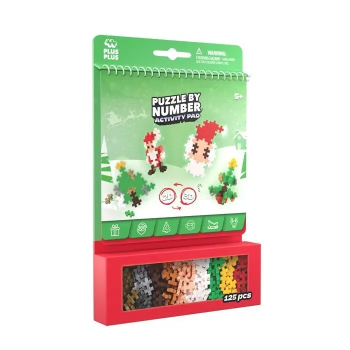 Cover: 5710409112215 | PLUS PLUS - 125 Kreativ Bausteine Puzzle Weihnachten | In Karton
