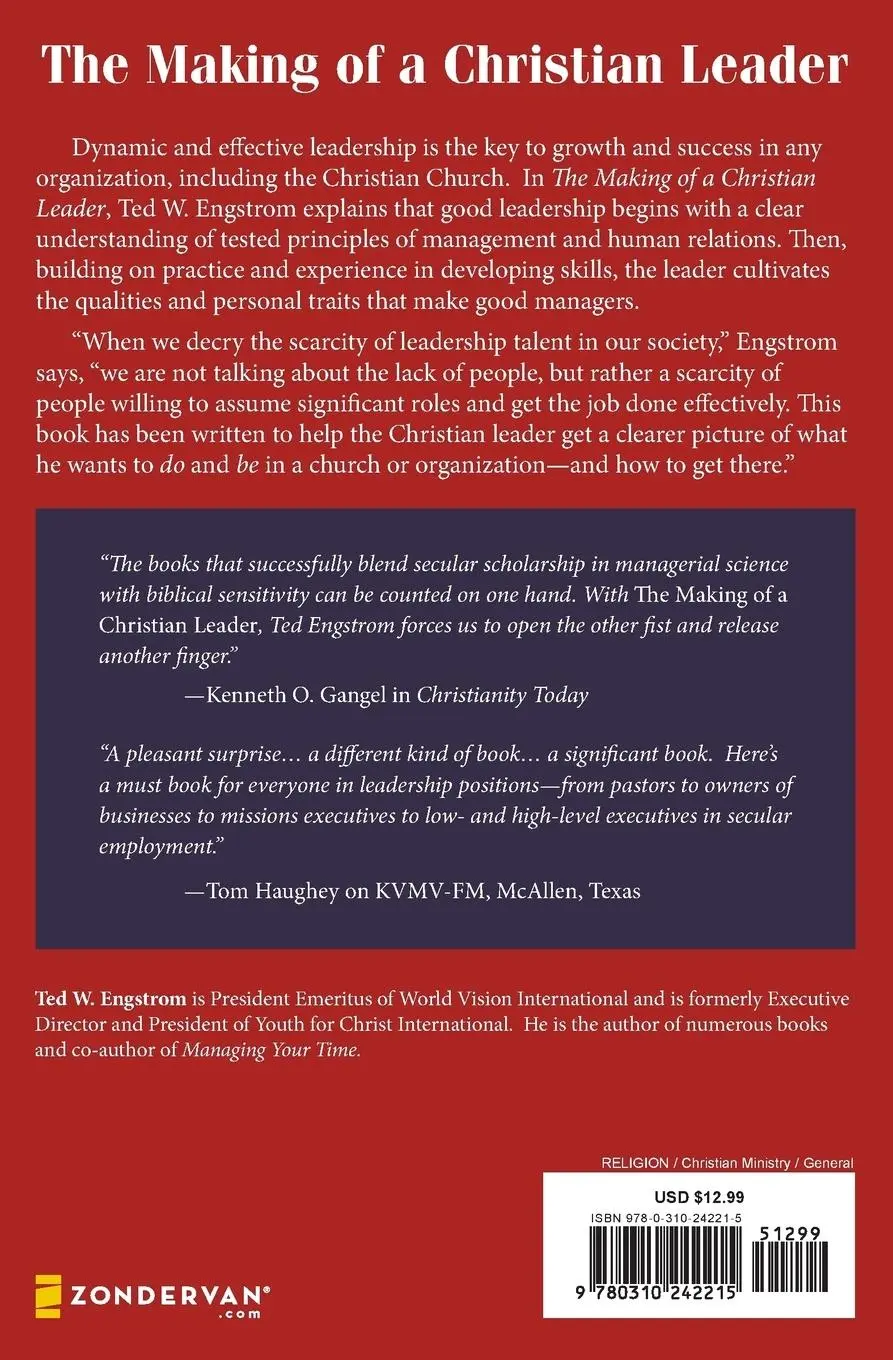 Rückseite: 9780310242215 | The Making of a Christian Leader | Ted Engstrom | Taschenbuch | 1978