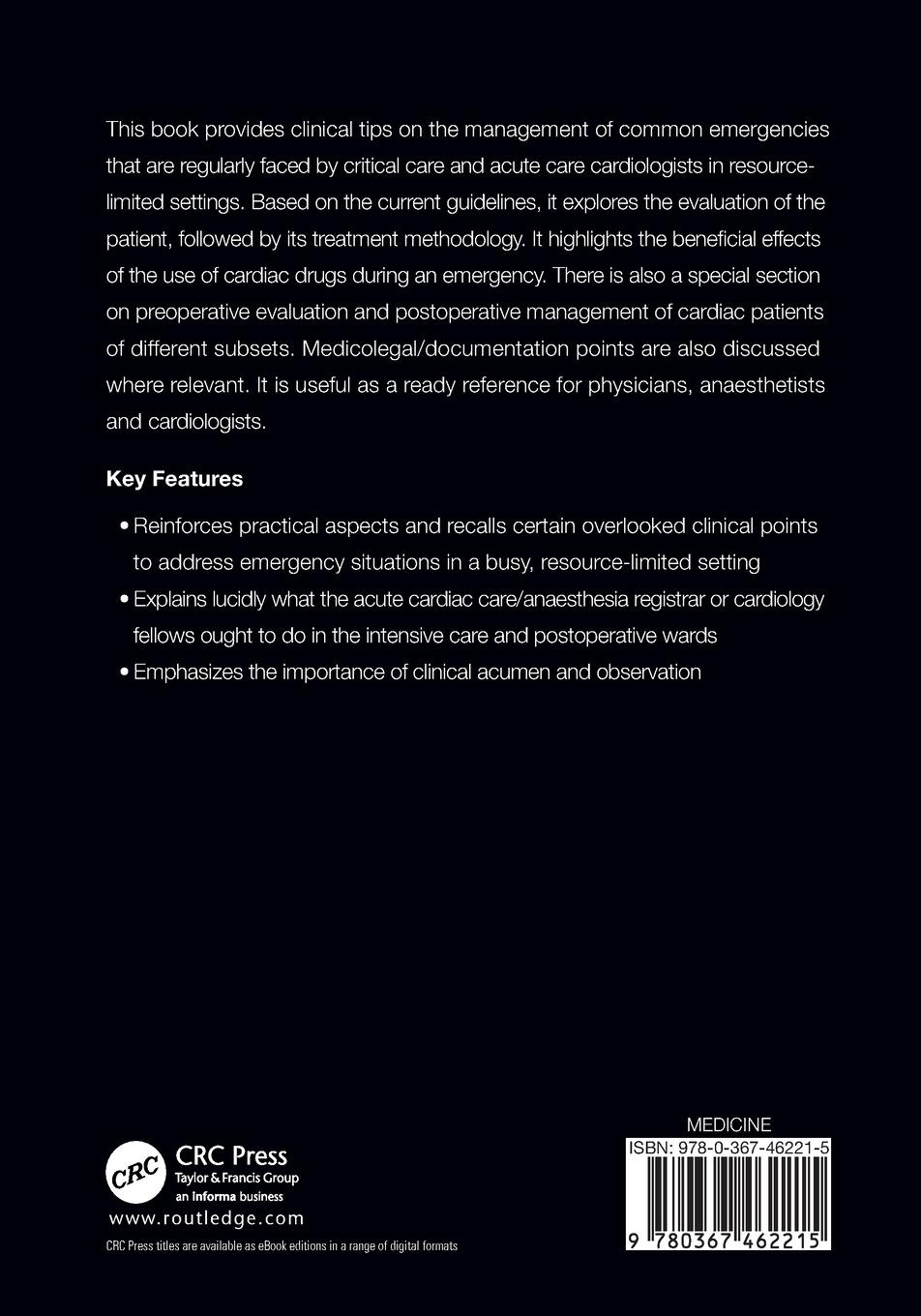 Rückseite: 9780367462215 | Handbook of Cardiac Critical Care and Anaesthesia | Sunandan Sikdar