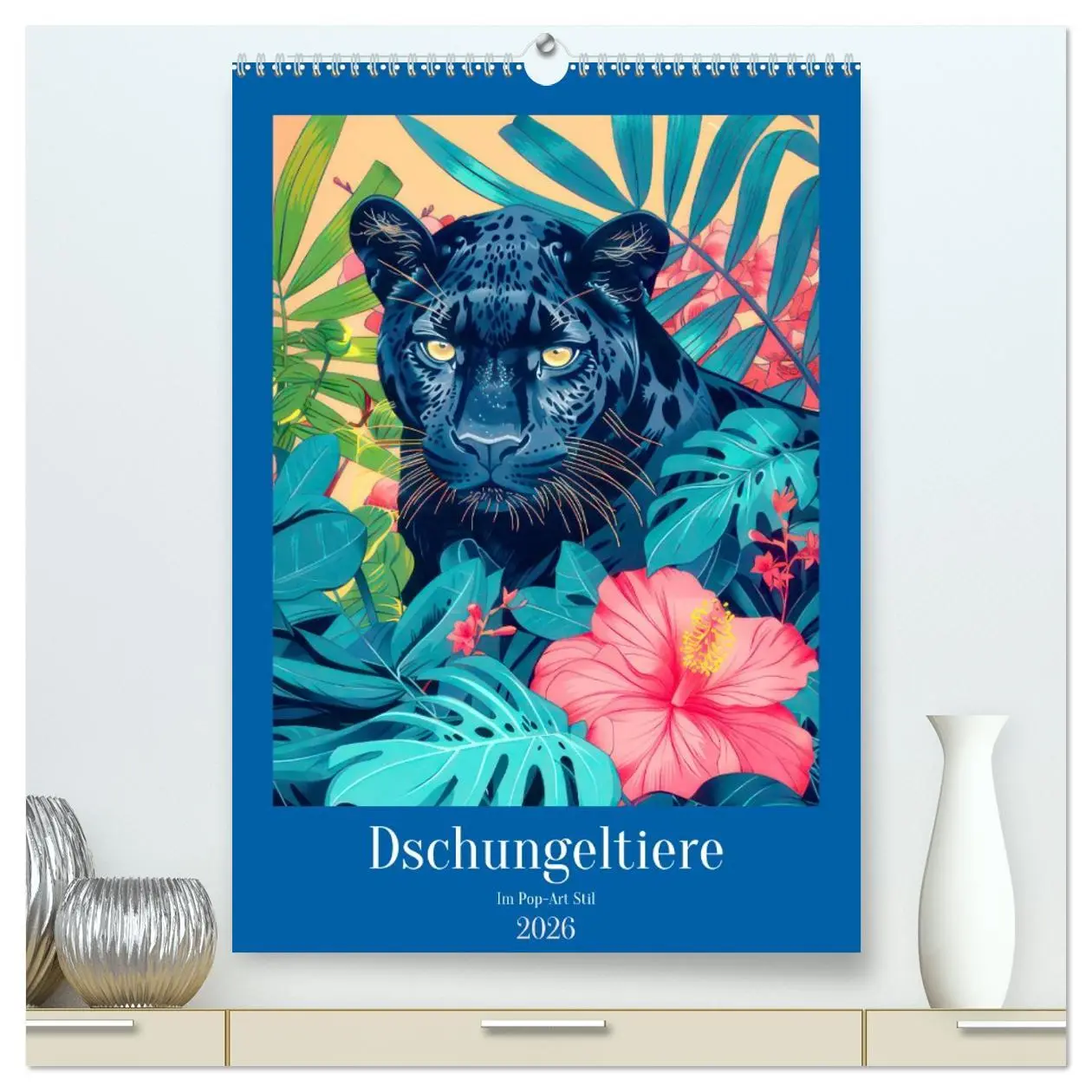 Cover: 9783516272215 | Dschungeltiere im Pop-Art Stil (hochwertiger Premium Wandkalender...