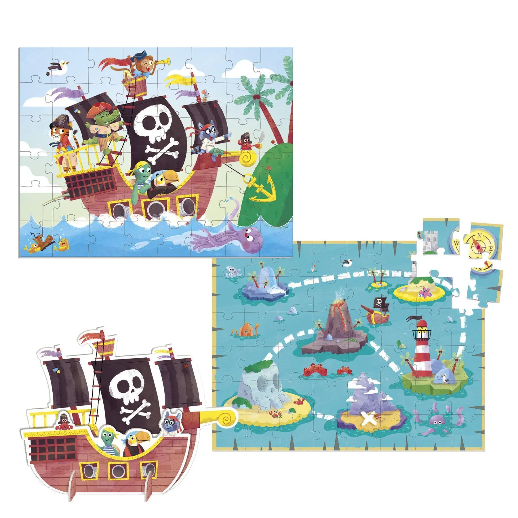 Bild: 8410446002315 | GOULA XXL Puzzle Pirates | Spiel | Deutsch | 2024 | Jumbo Spiele GmbH