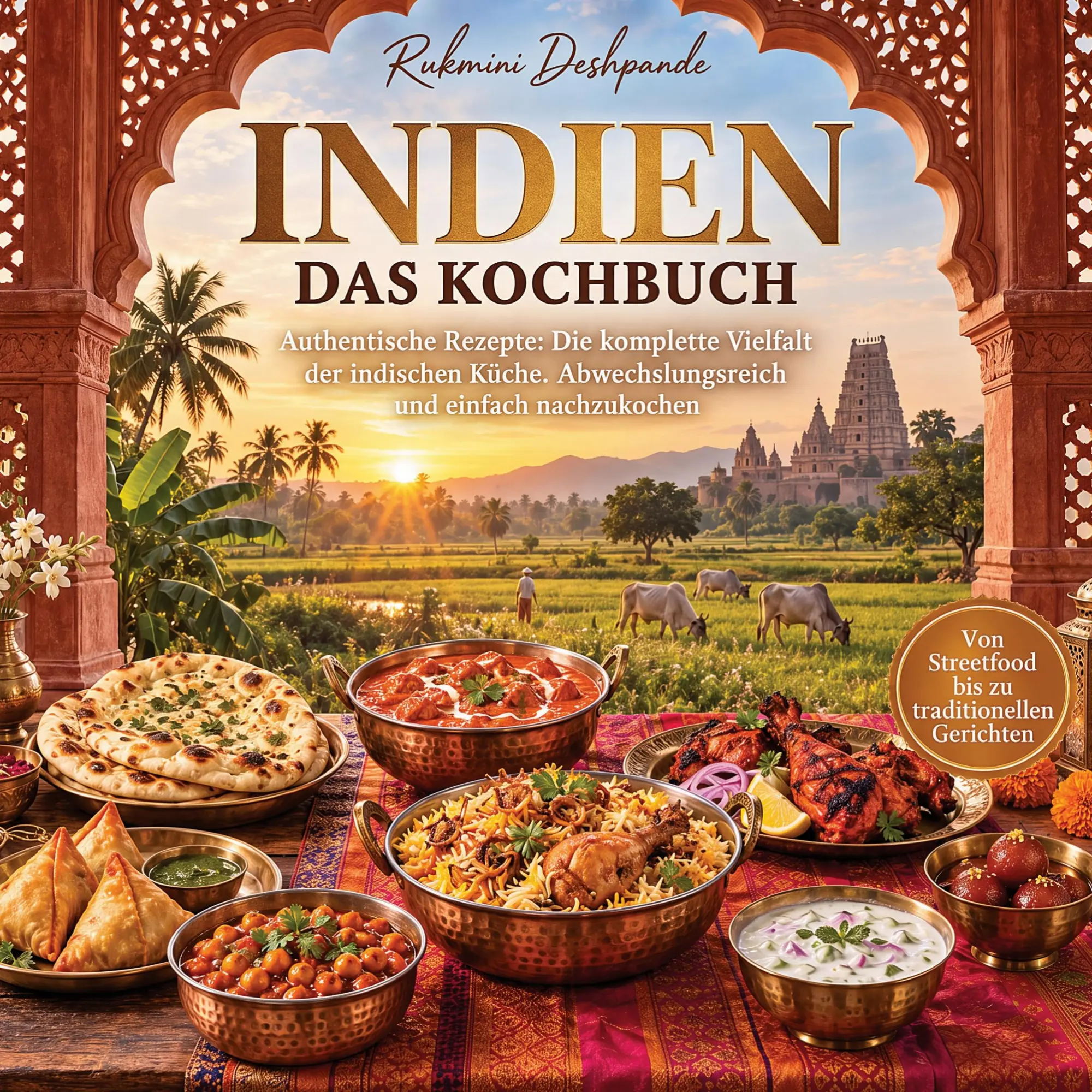 Cover: 9781965932315 | Indien Kochbuch - Authentische Rezepte | Rukmini Deshpande | Buch