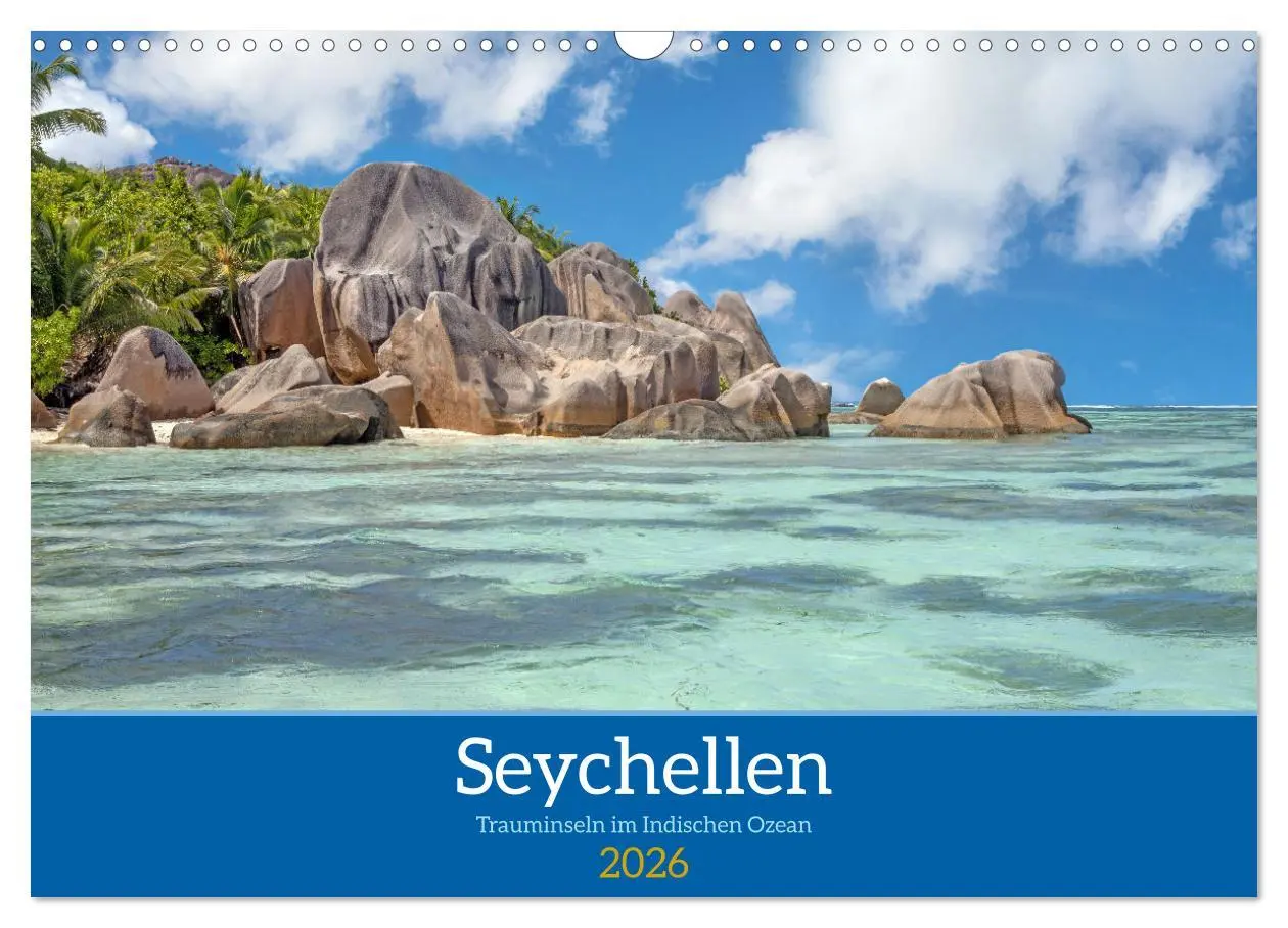 Cover: 9783457312315 | Seychellen - Trauminseln im Indischen Ozean (Wandkalender 2026 DIN...