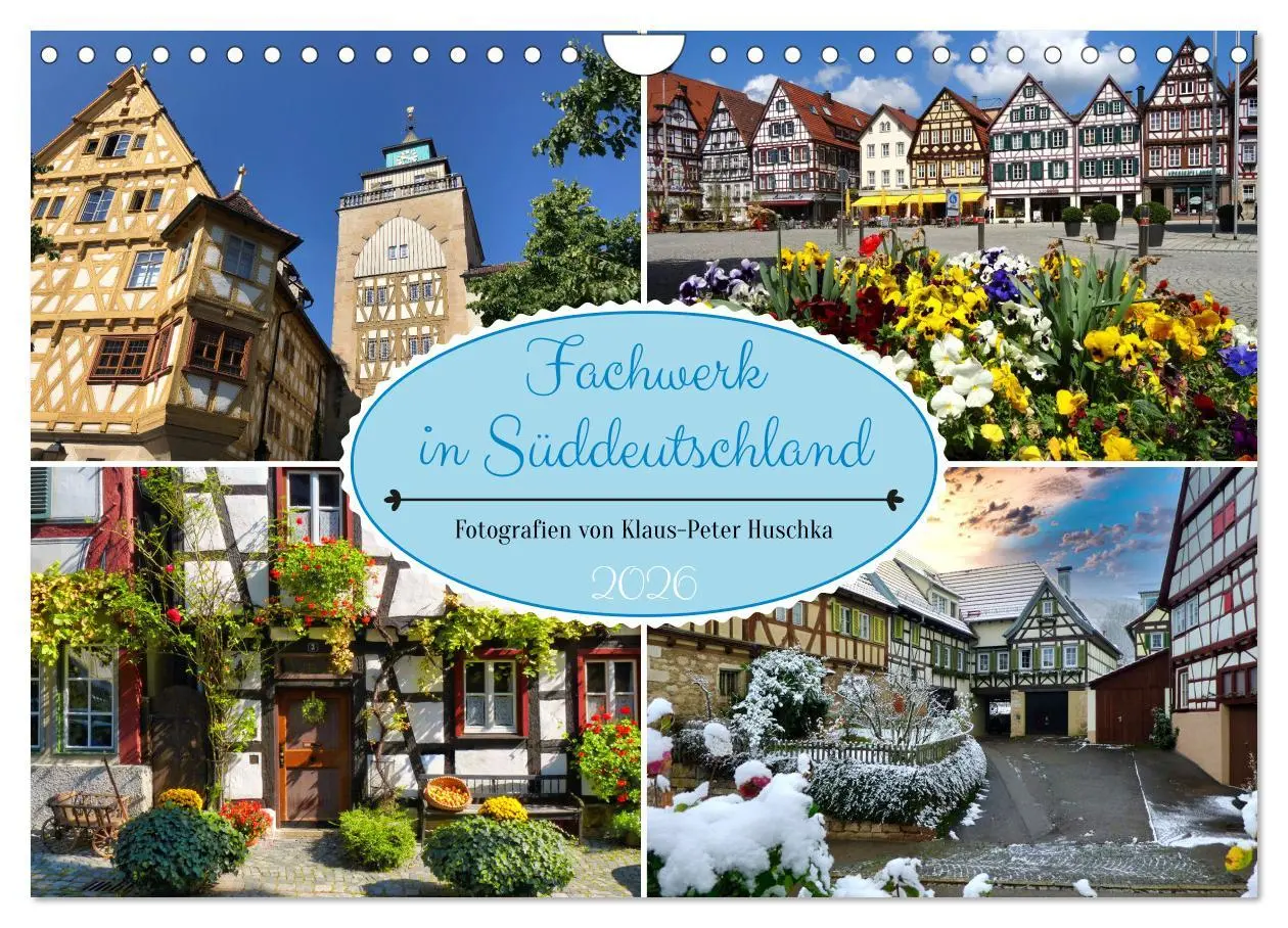 Cover: 9783457552315 | Fachwerk in Süddeutschland (Wandkalender 2026 DIN A4 quer),...
