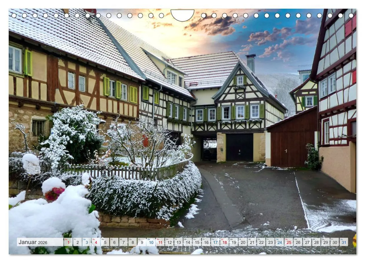 Bild: 9783457552315 | Fachwerk in Süddeutschland (Wandkalender 2026 DIN A4 quer),...