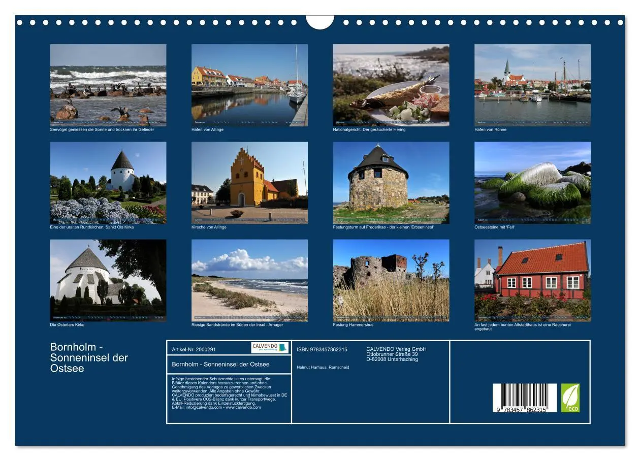 Bild: 9783457862315 | Bornholm - Sonneninsel der Ostsee (Wandkalender 2026 DIN A3 quer),...