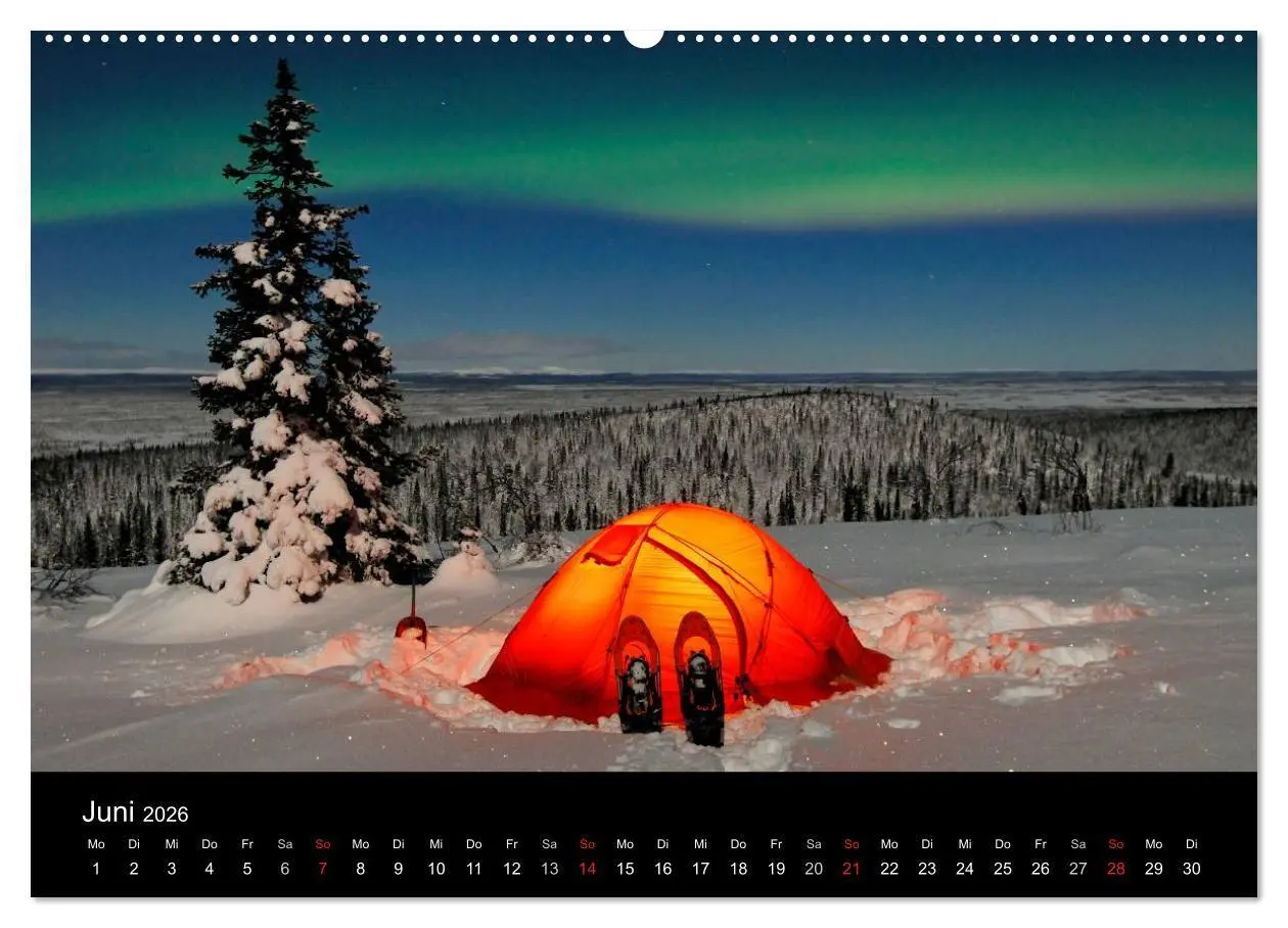 Bild: 9783516192315 | Nordlichter (Wandkalender 2026 DIN A2 quer), CALVENDO Monatskalender