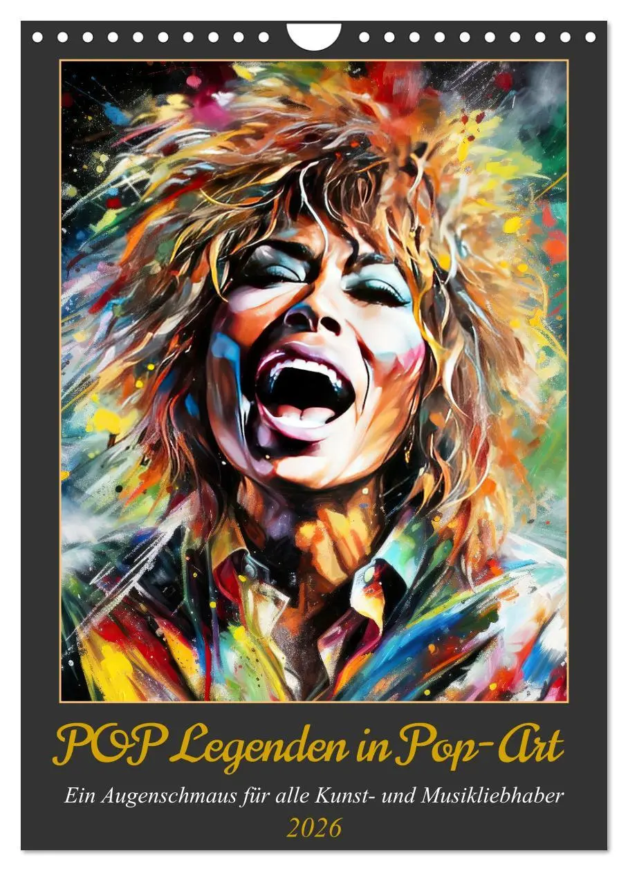 Cover: 9783516262315 | POP Legenden in Pop-Art (Wandkalender 2026 DIN A4 hoch), CALVENDO...
