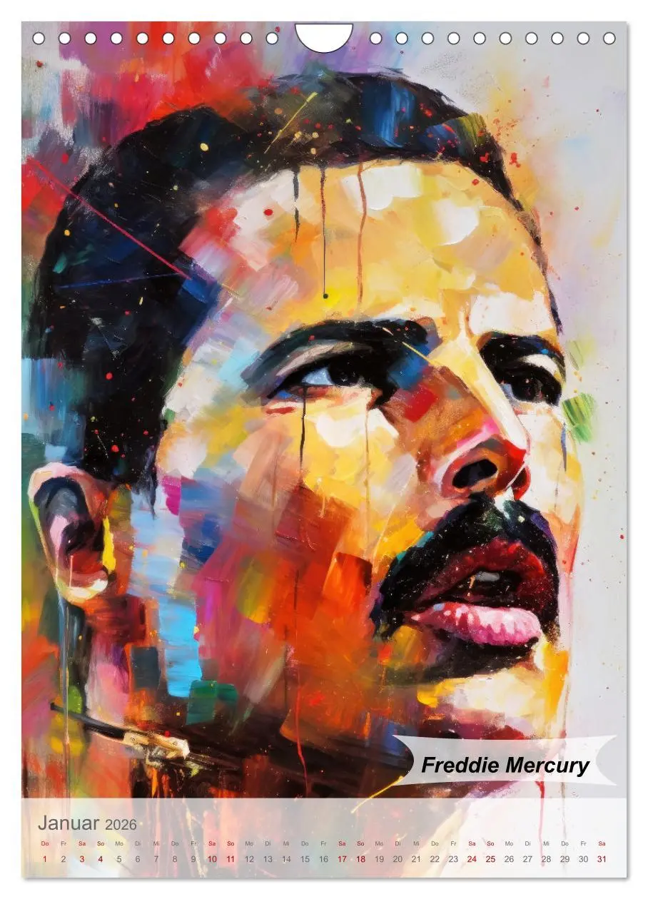 Bild: 9783516262315 | POP Legenden in Pop-Art (Wandkalender 2026 DIN A4 hoch), CALVENDO...