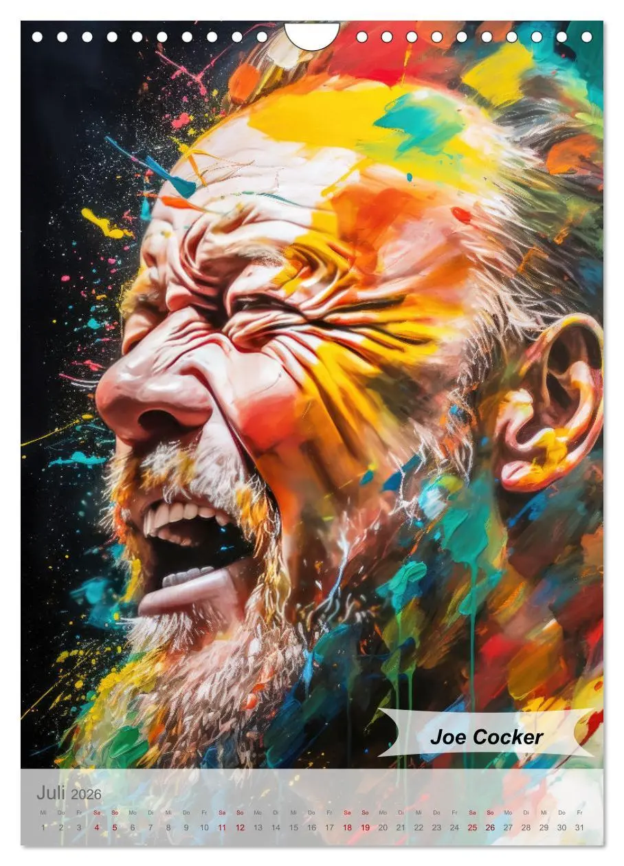 Bild: 9783516262315 | POP Legenden in Pop-Art (Wandkalender 2026 DIN A4 hoch), CALVENDO...