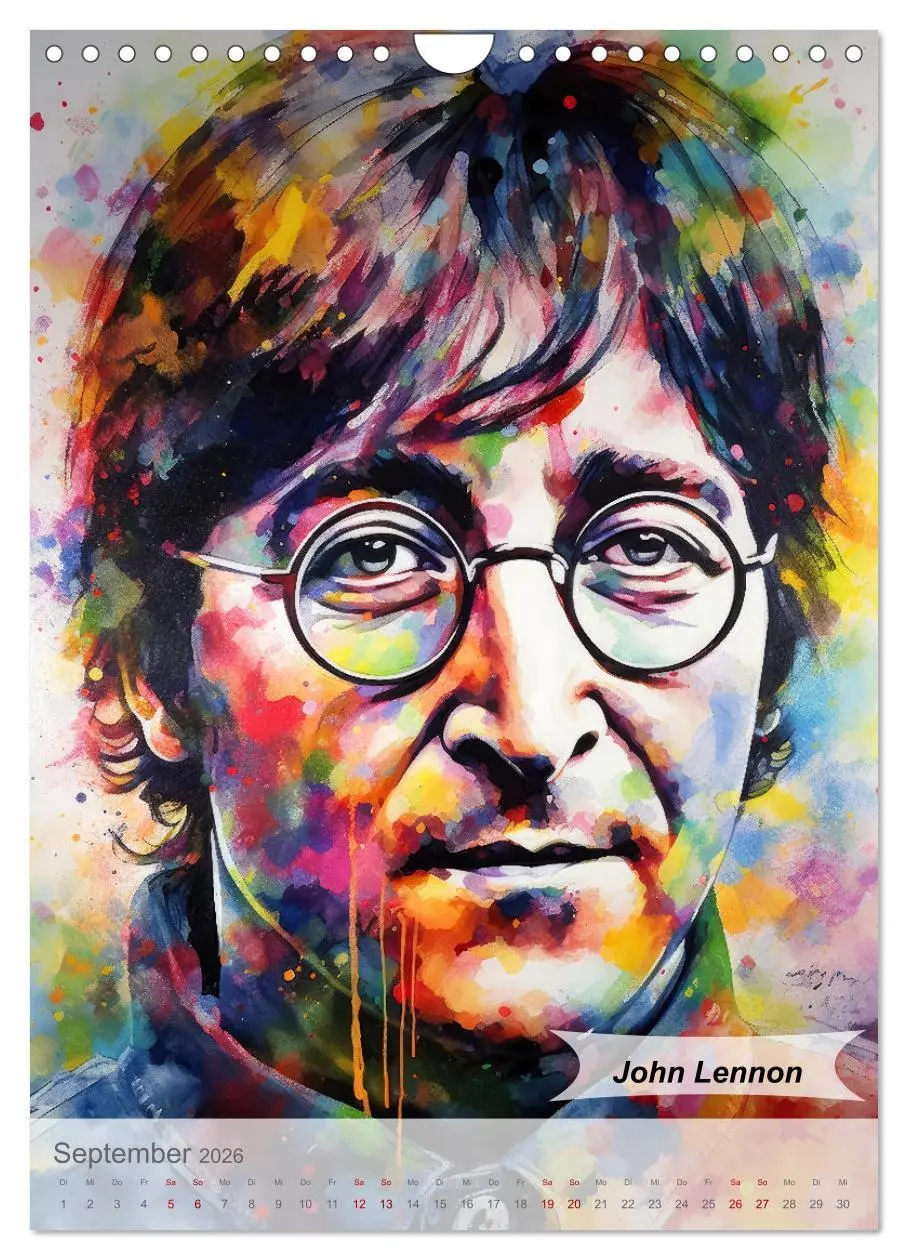 Bild: 9783516262315 | POP Legenden in Pop-Art (Wandkalender 2026 DIN A4 hoch), CALVENDO...