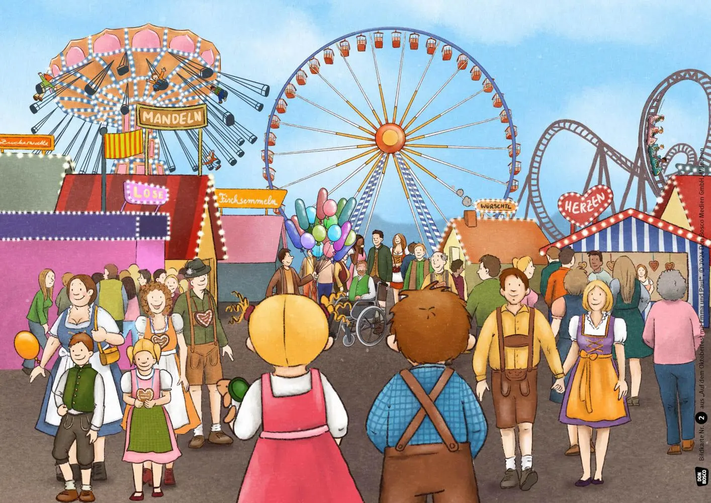 Bild: 4260694922415 | Auf dem Oktoberfest mit Emma und Paul. Kamishibai Bildkartenset | Box