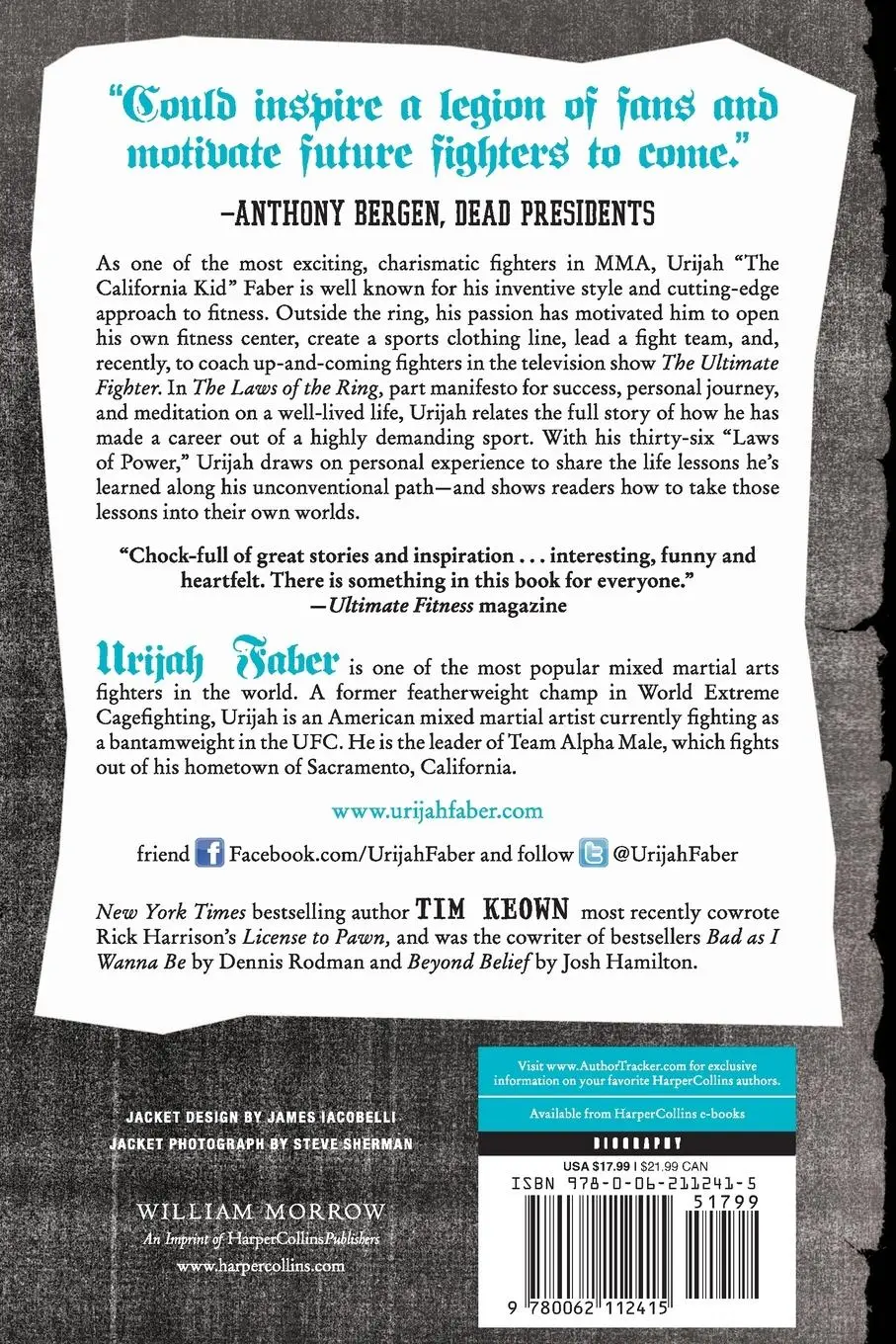 Rückseite: 9780062112415 | Laws of the Ring, The | Urijah Faber (u. a.) | Taschenbuch | Englisch