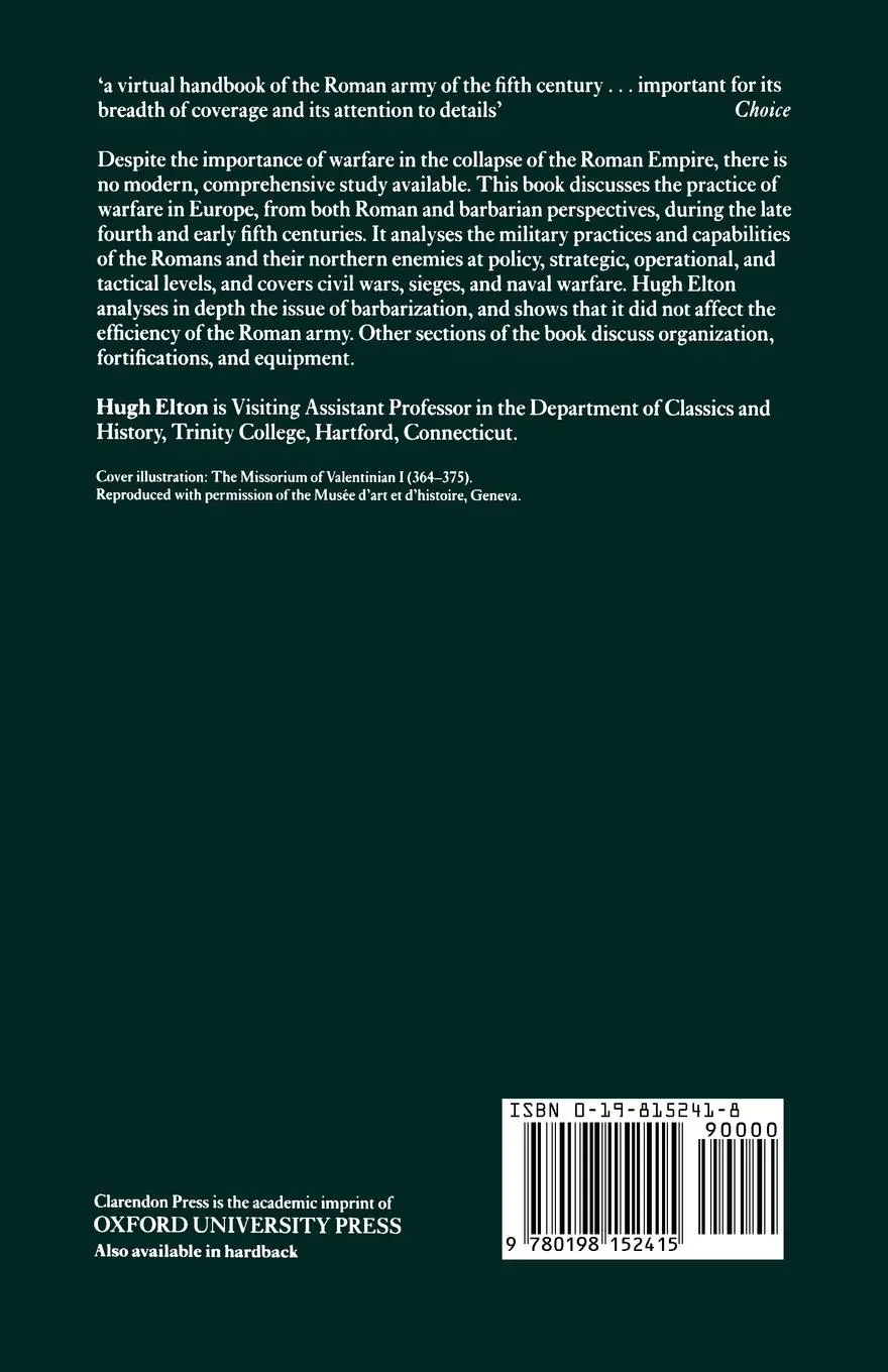 Rückseite: 9780198152415 | Warfare in Roman Europe, Ad 350-425 | Hugh Elton | Taschenbuch | 1997