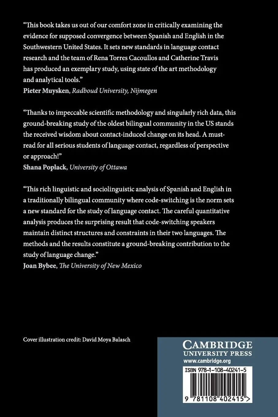 Rückseite: 9781108402415 | Bilingualism in the Community | Rena Torres Cacoullos (u. a.) | Buch