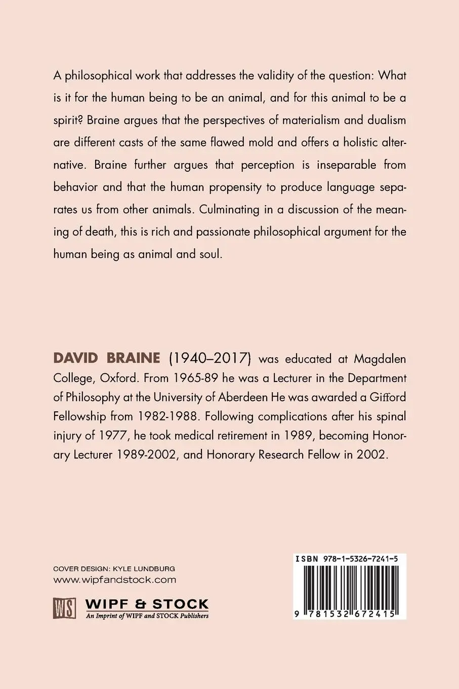 Rückseite: 9781532672415 | The Human Person | David Braine | Taschenbuch | Englisch | 2019