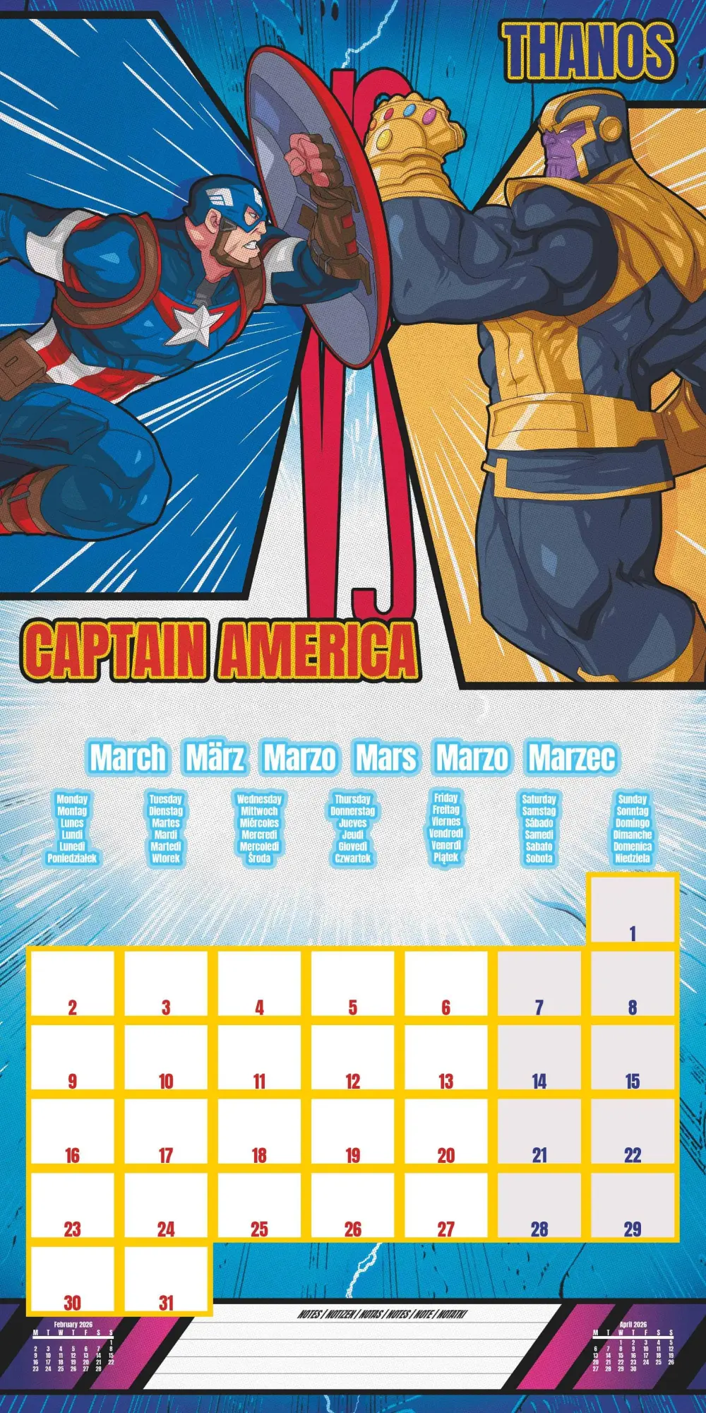 Bild: 9781804232415 | MARVEL - Broschürenkalender im Format 30 x 30 | Kalender | 28 S.