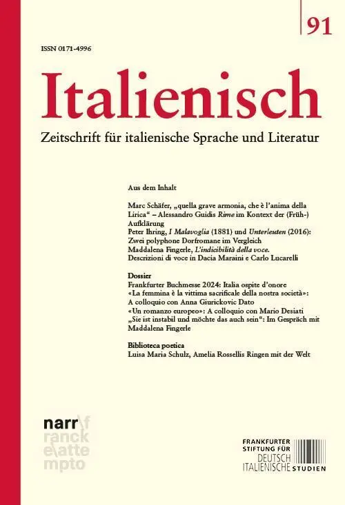 Cover: 9783381142415 | Italienisch Band 91 46. Jahrgang, Heft 1 | Marc Föcking (u. a.) | Buch