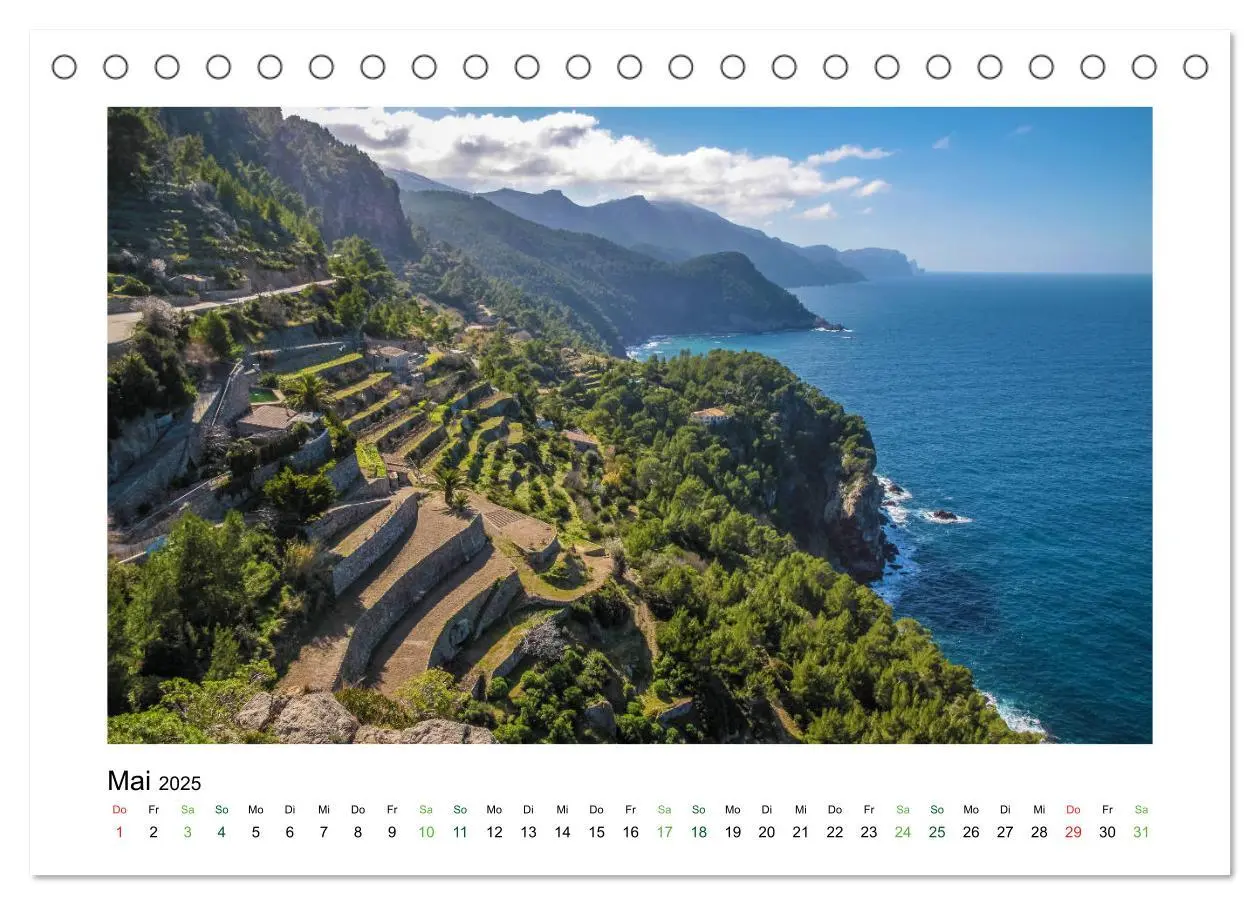 Bild: 9783435452415 | Sehnsucht nach Mallorca (Tischkalender 2025 DIN A5 quer), CALVENDO...
