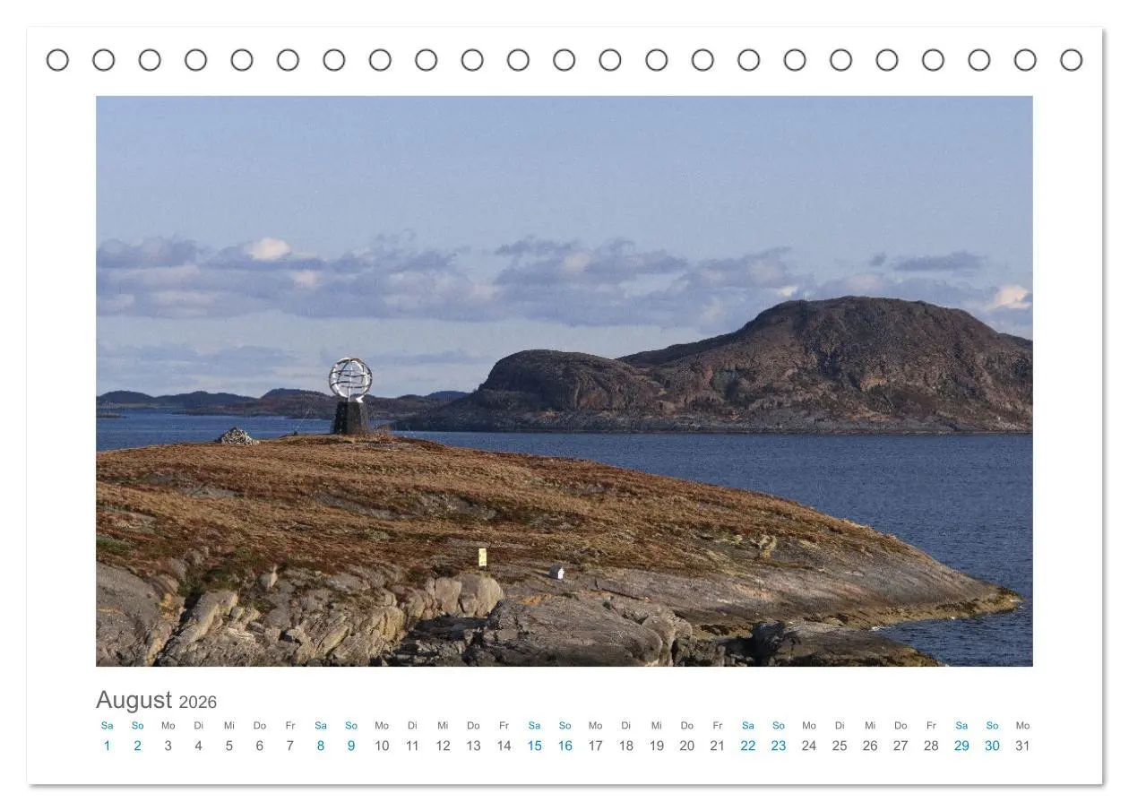 Bild: 9783457302415 | Kurs Nord - mit dem Postschiff (Tischkalender 2026 DIN A5 quer),...