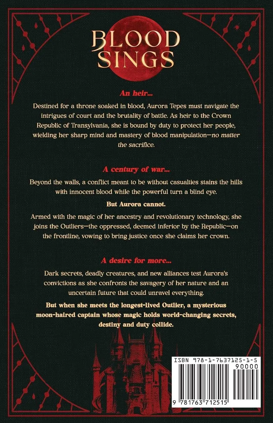 Rückseite: 9781763712515 | Blood Sings | Denisa Mih | Taschenbuch | Englisch | 2025 | Denisa Mih