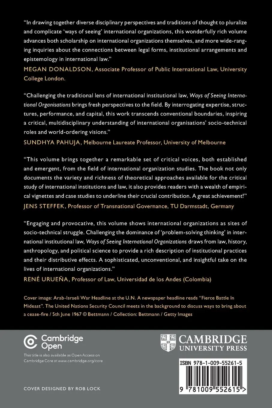 Rückseite: 9781009552615 | Ways of Seeing International Organisations | Negar Mansouri (u. a.)