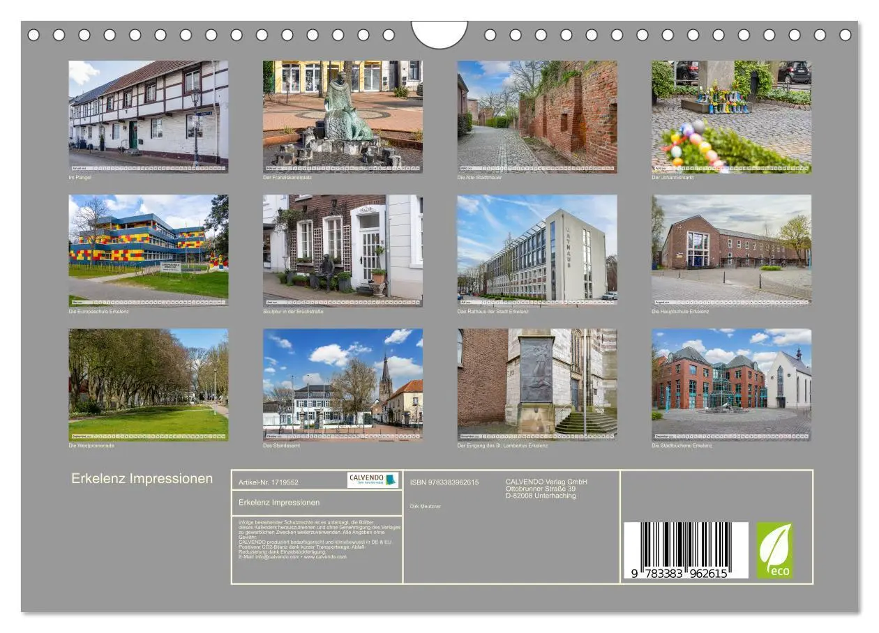 Bild: 9783383962615 | Erkelenz Impressionen (Wandkalender 2025 DIN A4 quer), CALVENDO...