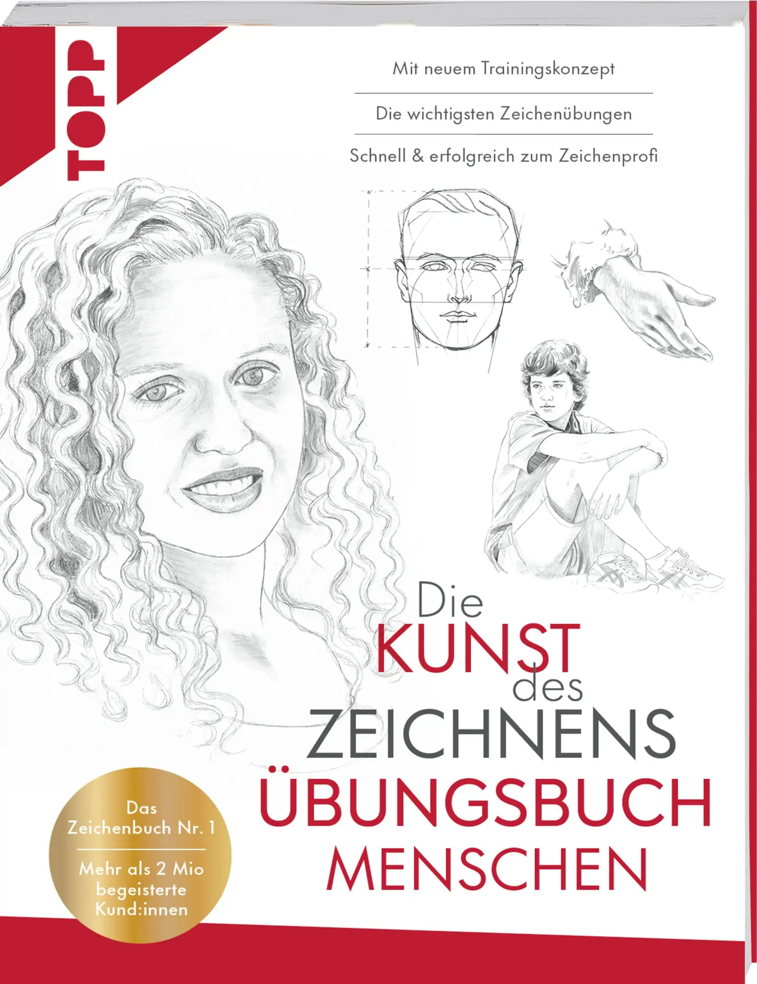 Cover: 9783735882615 | Die Kunst des Zeichnens Übungsbuch - Menschen. Mit neuem...