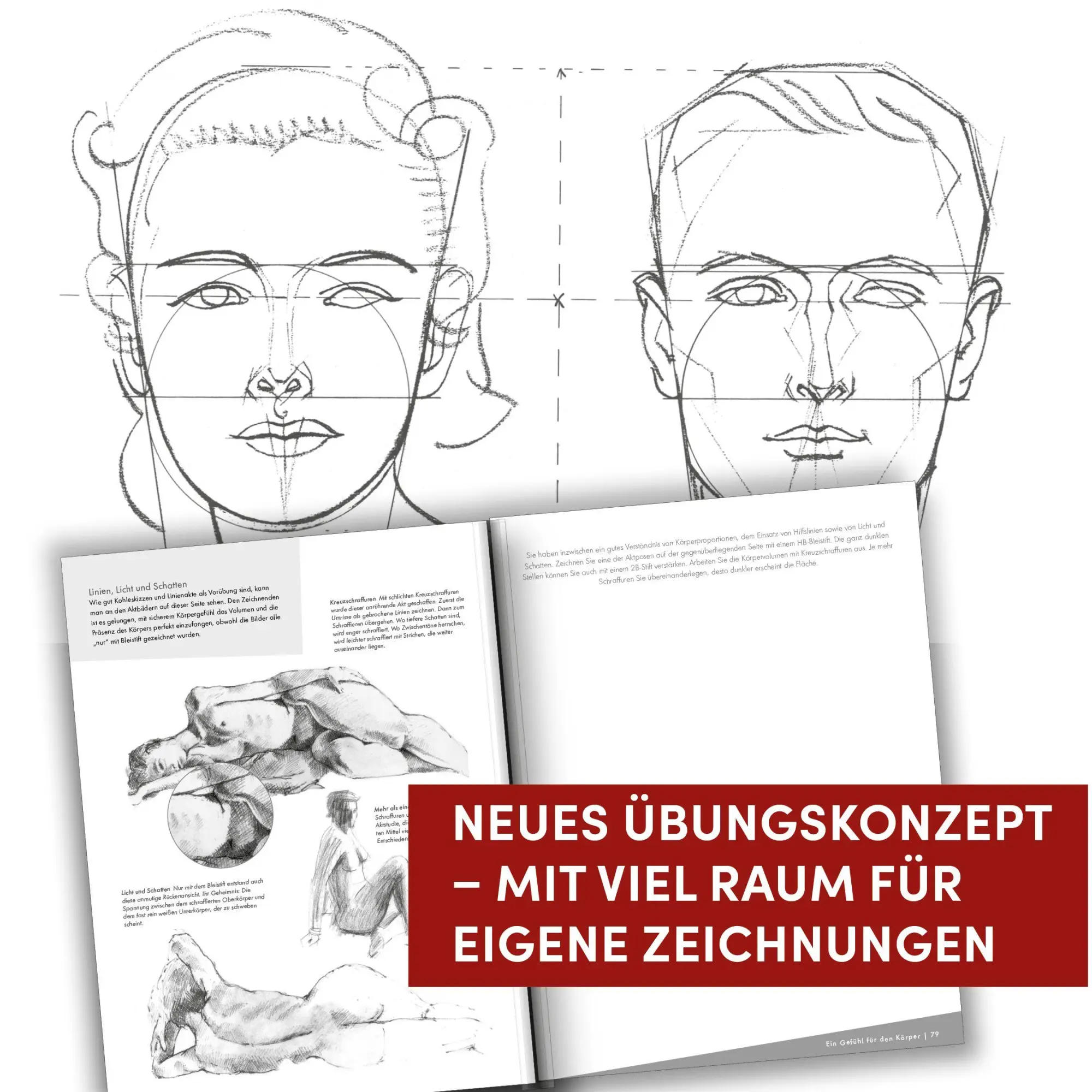 Bild: 9783735882615 | Die Kunst des Zeichnens Übungsbuch - Menschen. Mit neuem...