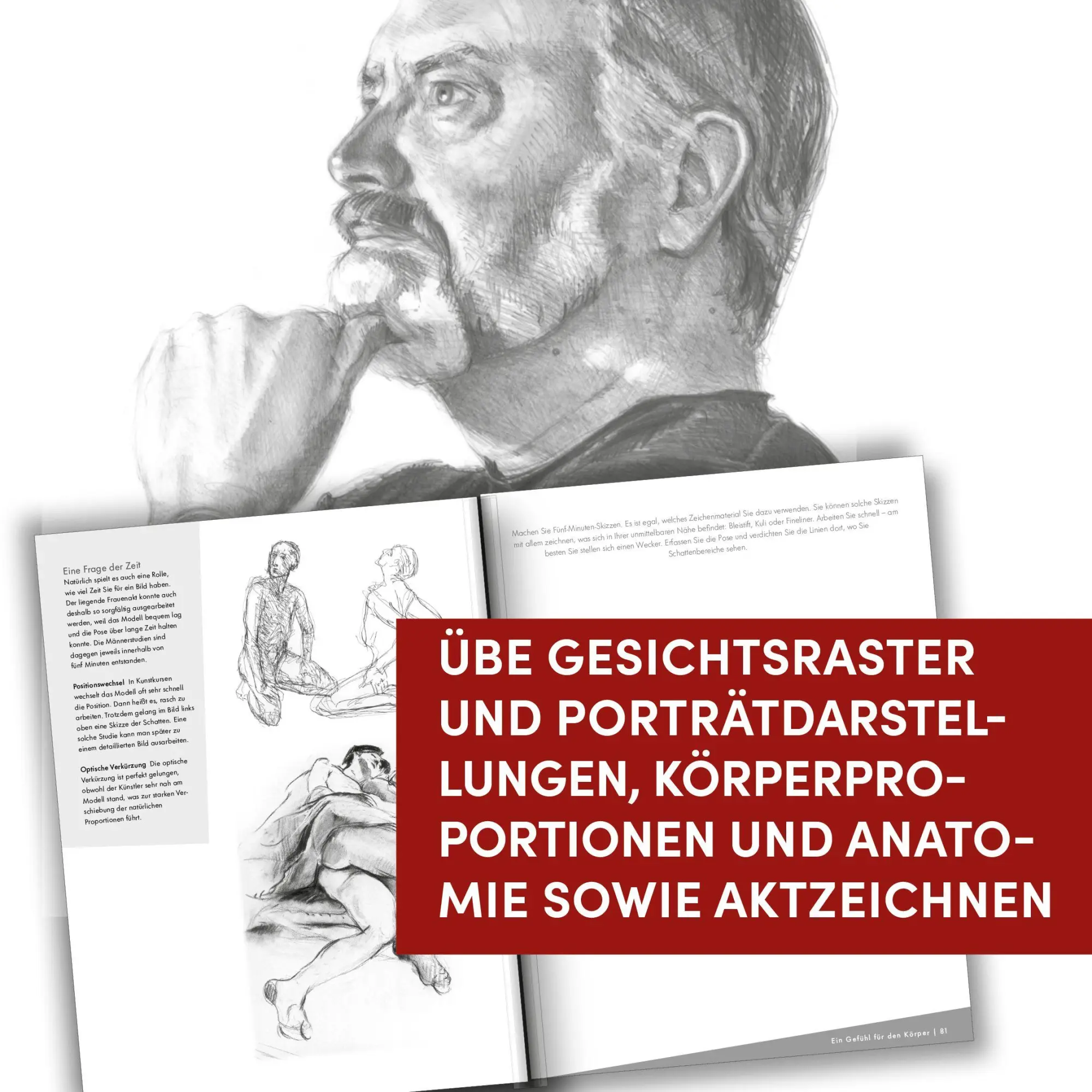 Bild: 9783735882615 | Die Kunst des Zeichnens Übungsbuch - Menschen. Mit neuem...