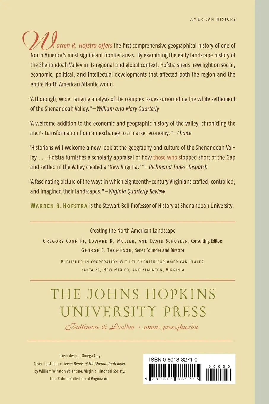 Rückseite: 9780801882715 | The Planting of New Virginia | Warren R. Hofstra | Taschenbuch | 2005