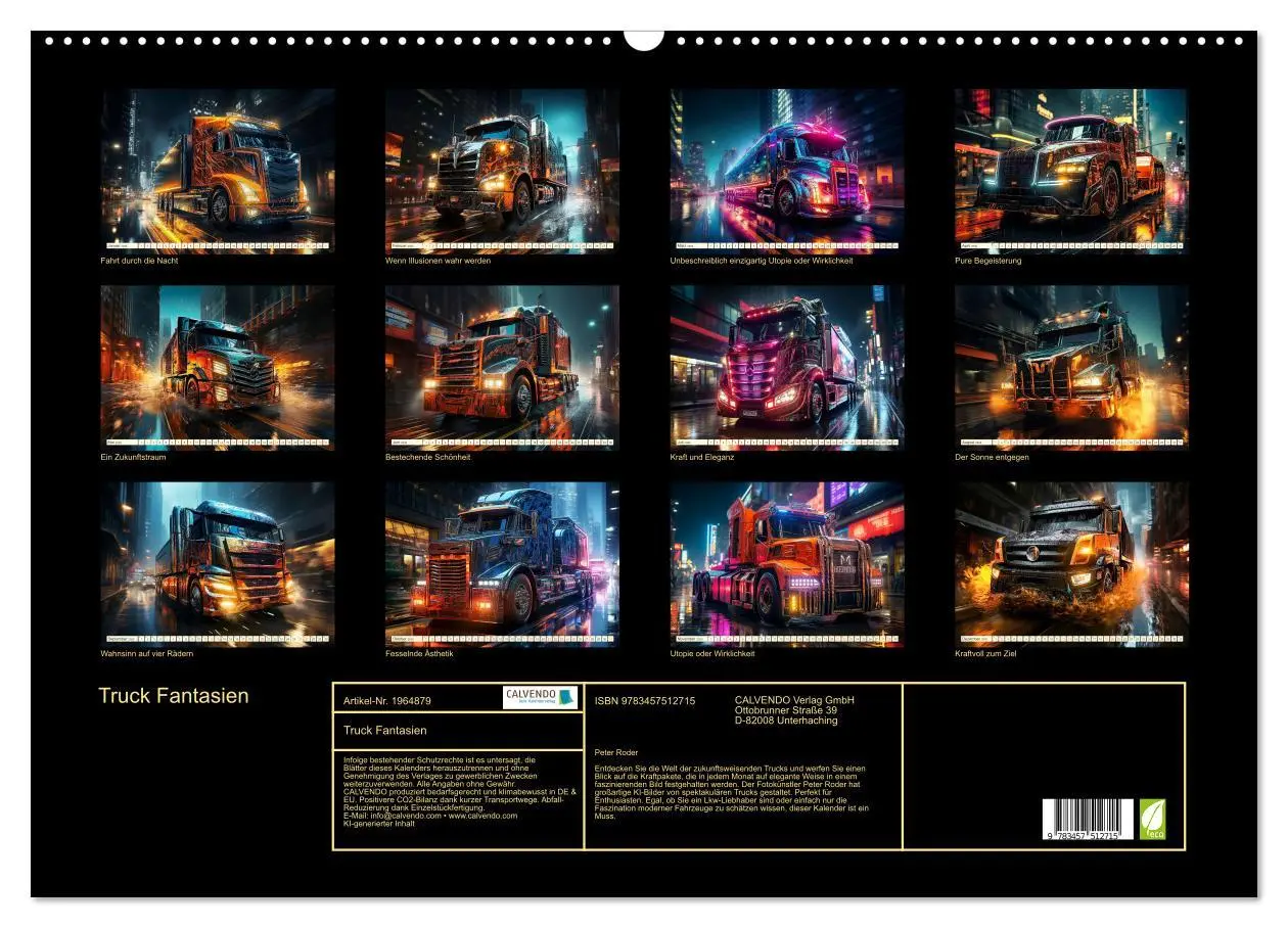 Bild: 9783457512715 | Truck Fantasien (Wandkalender 2026 DIN A2 quer), CALVENDO...